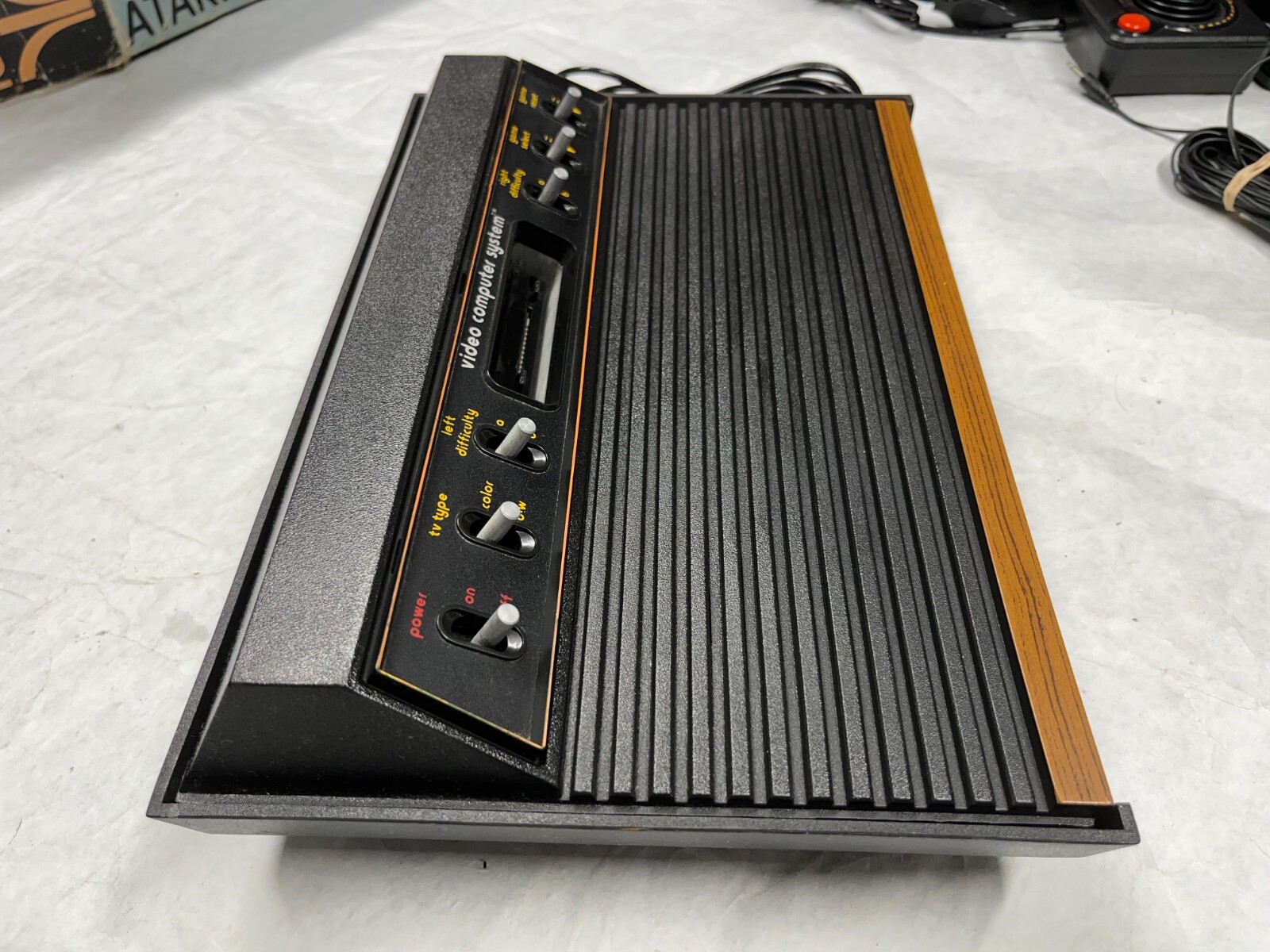 1982 ATARI VCS CX2600 *6 Switch* Console System in Original Matching Box Package