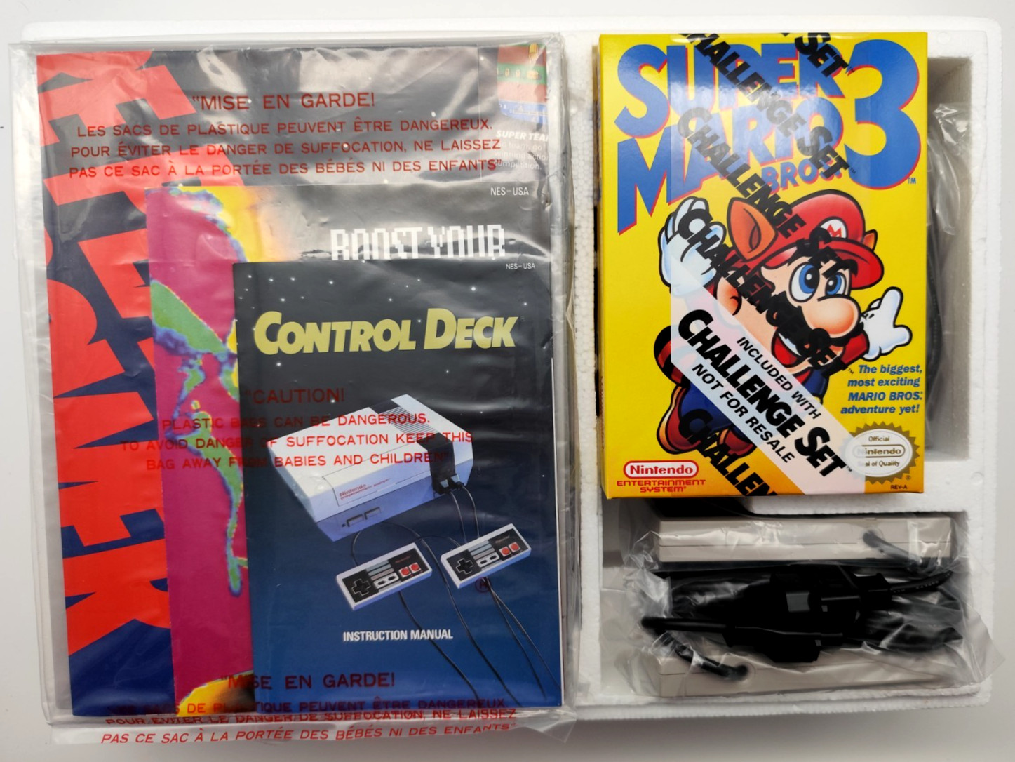 Nintendo Entertainment System NES Mario 3 Challenge Set – NEW Never Played!