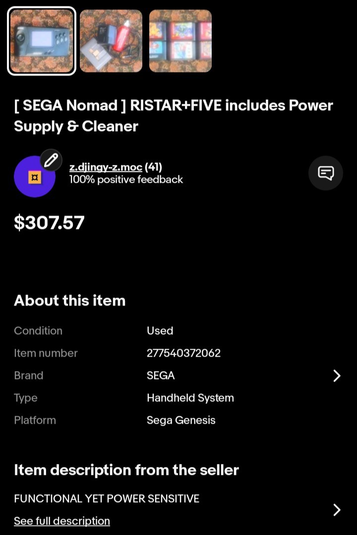 SHISO RECOVERY PACKET ( eBay STOLE MY SEGA! )