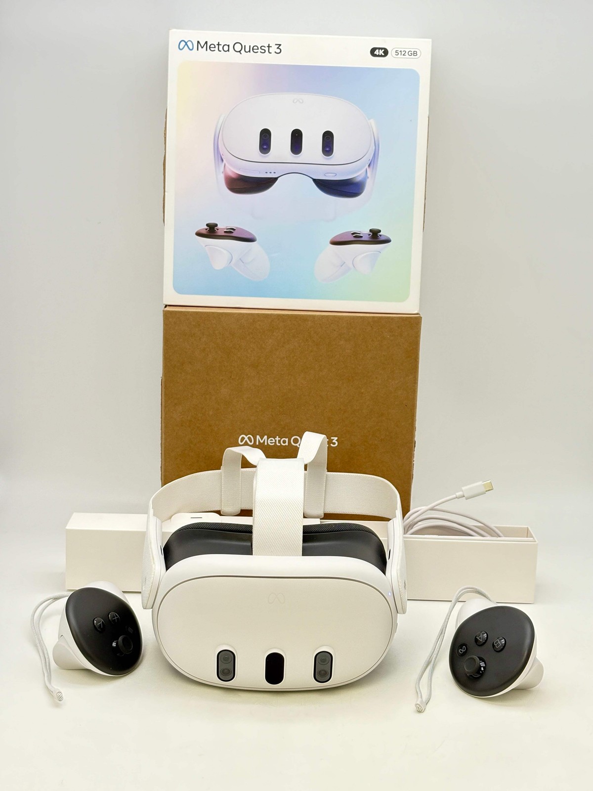 Meta Quest 3 512GB Standalone All-in-One VR Headset White Used