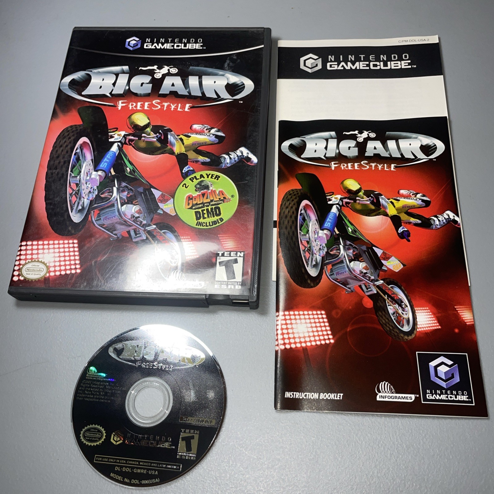 Big Air Freestyle (Nintendo GameCube, 2002) CIB Complete Clean Disc