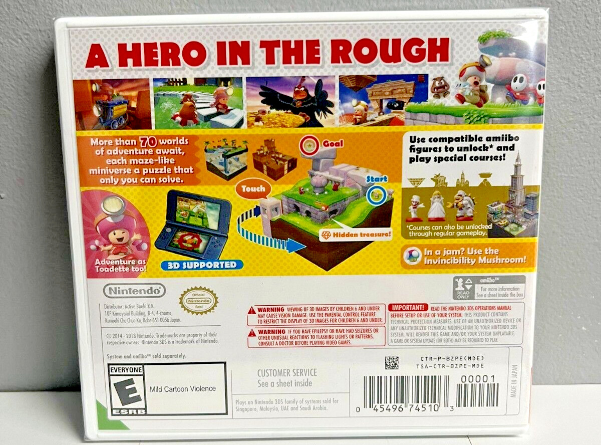 Captain Toad: Treasure Tracker – Nintendo 3DS New Special (Multiplayer, Puzzle)