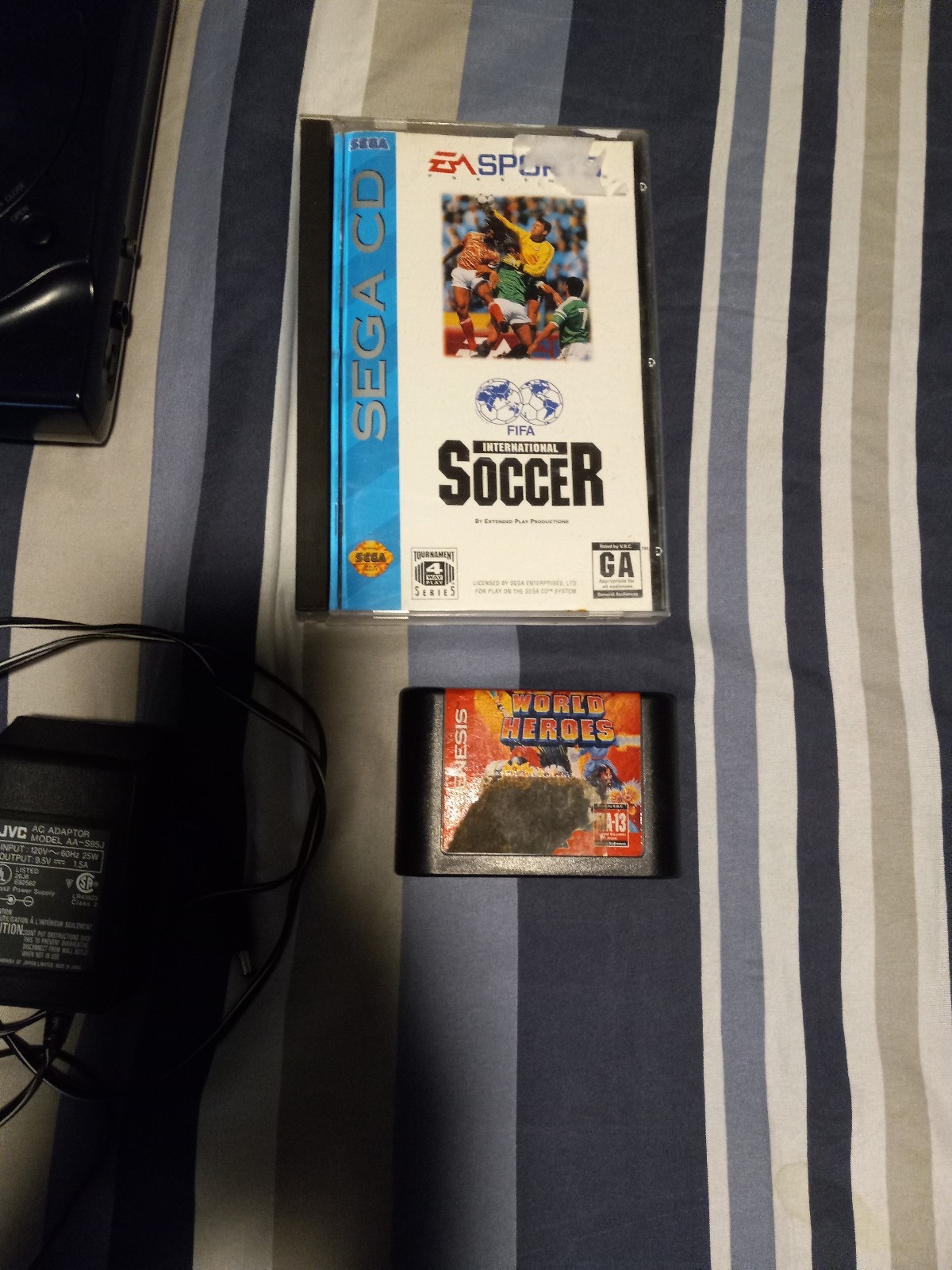 JVC X’Eye (Sega Genesis + Sega CD) with Controllers, Power Plug, and Games
