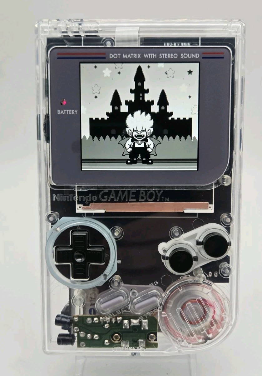 Restored Nintendo DMG GameBoy – New Shell – Laminated IPS Screen – New PCB Board