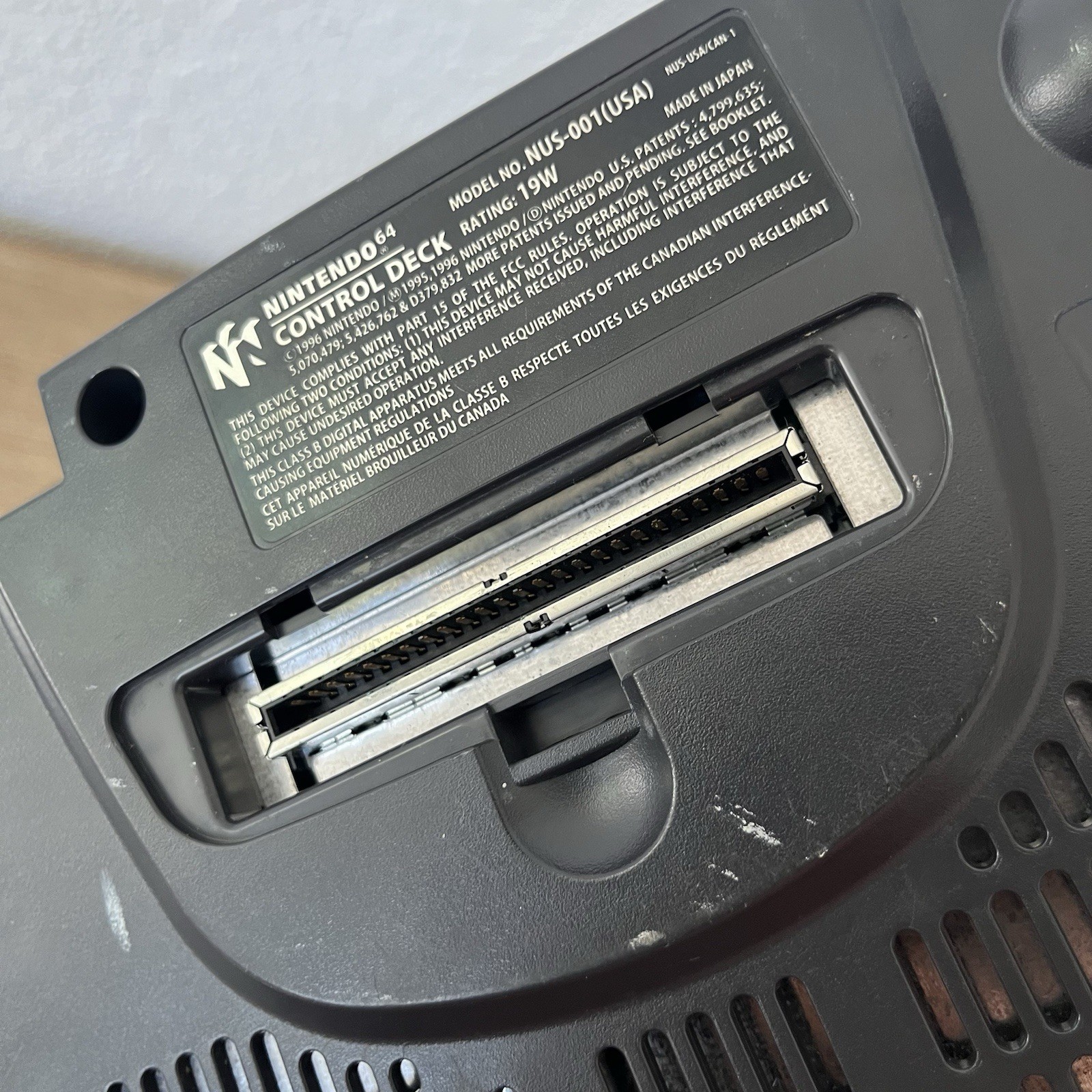 Nintendo 64 NUS-001 Console + Power AV Cables Tested Working N64