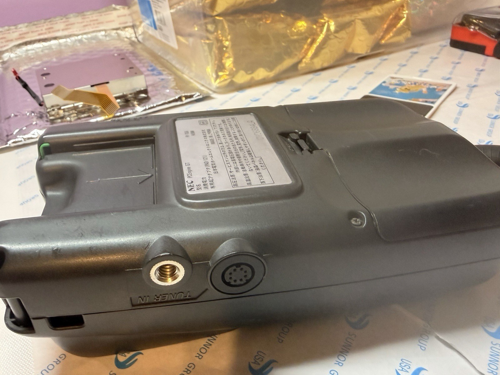 NEC PC Engine GT Console Recapped & Replaced Screen USA Seller + 7 HU Card Games