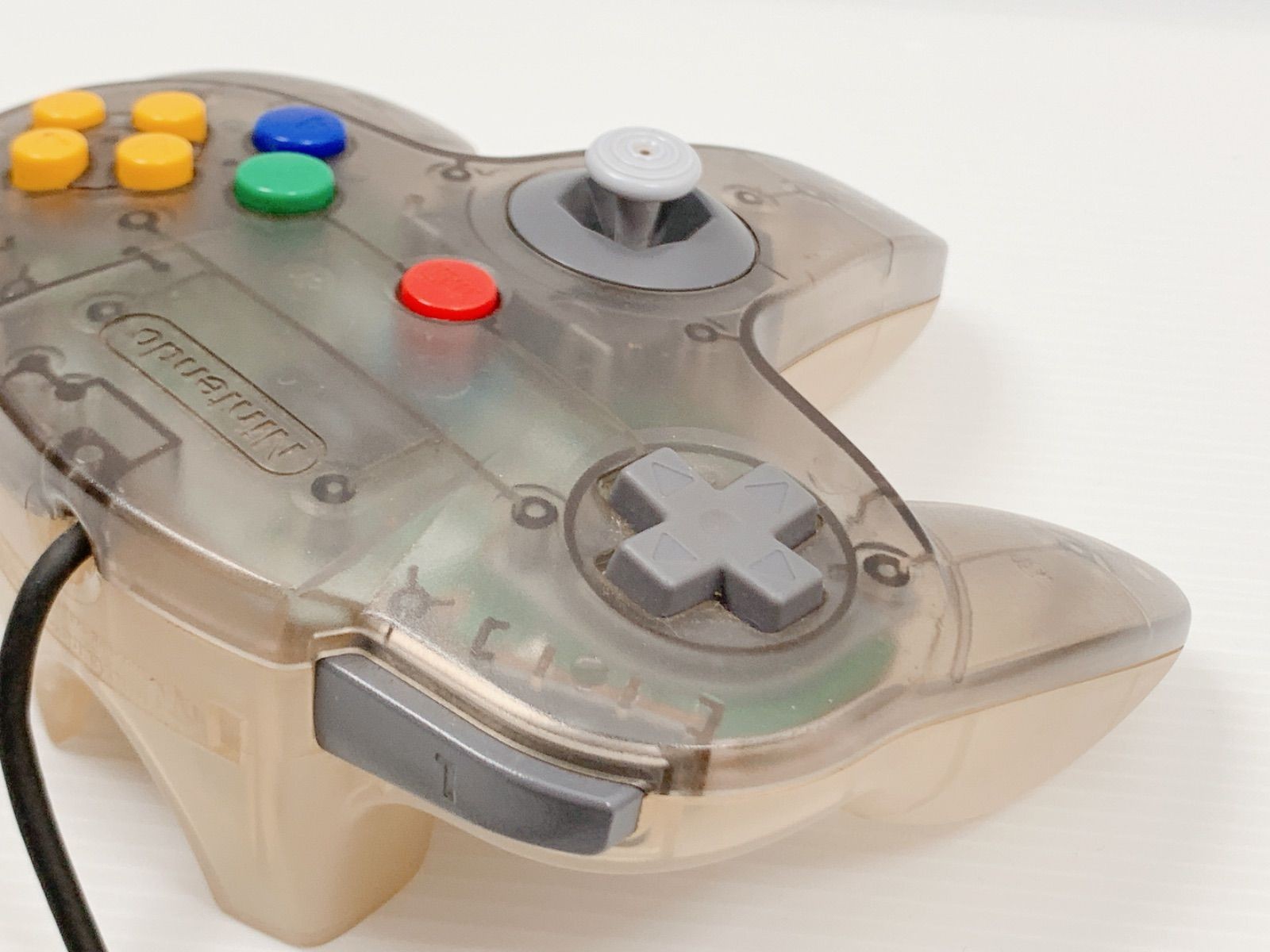 Nintendo64 Jusco Limited Clear Gray Console with Controller Tested 2511-2