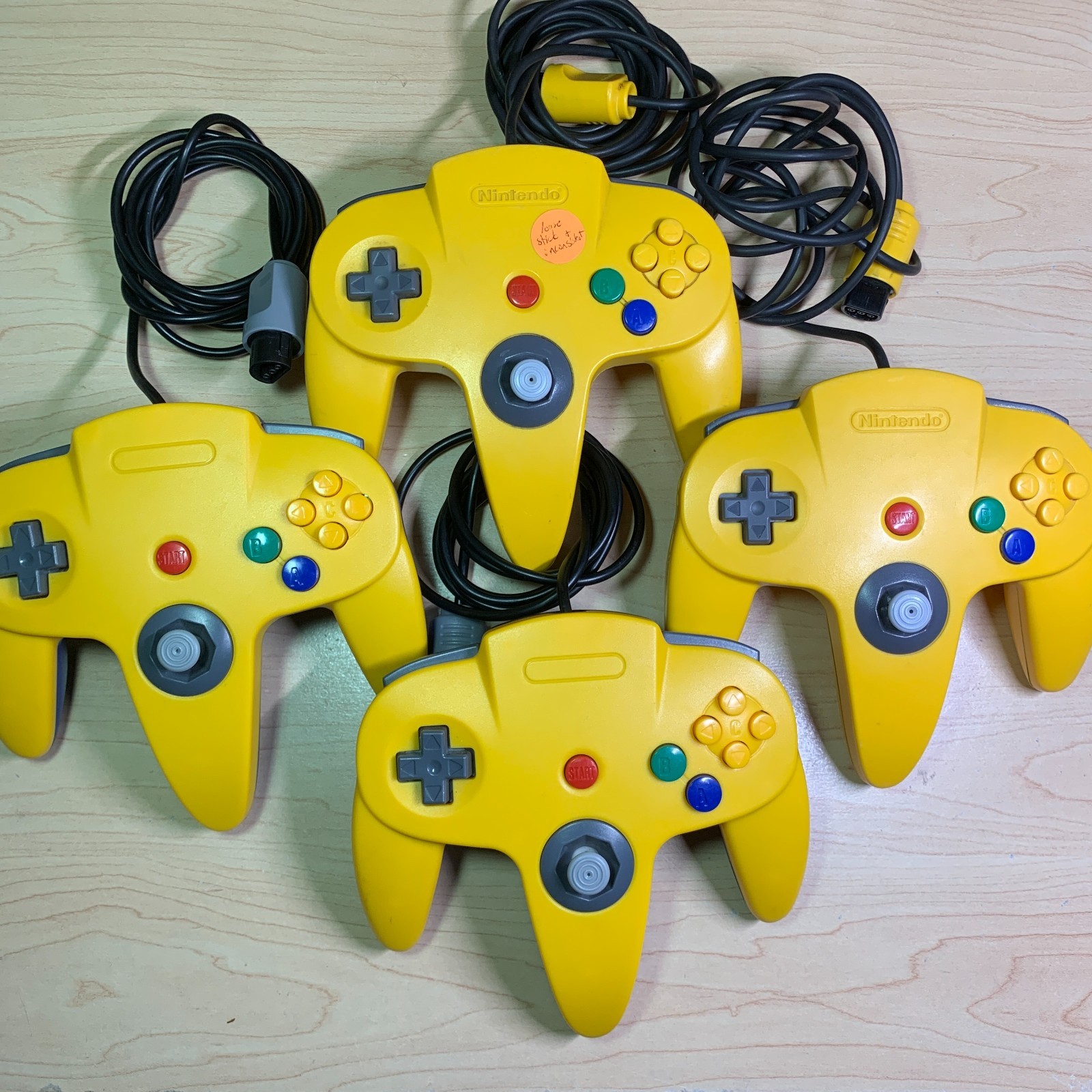 Nintendo 64 Console System Bundle Lot 4x Controllers Cables Tested/Working N64