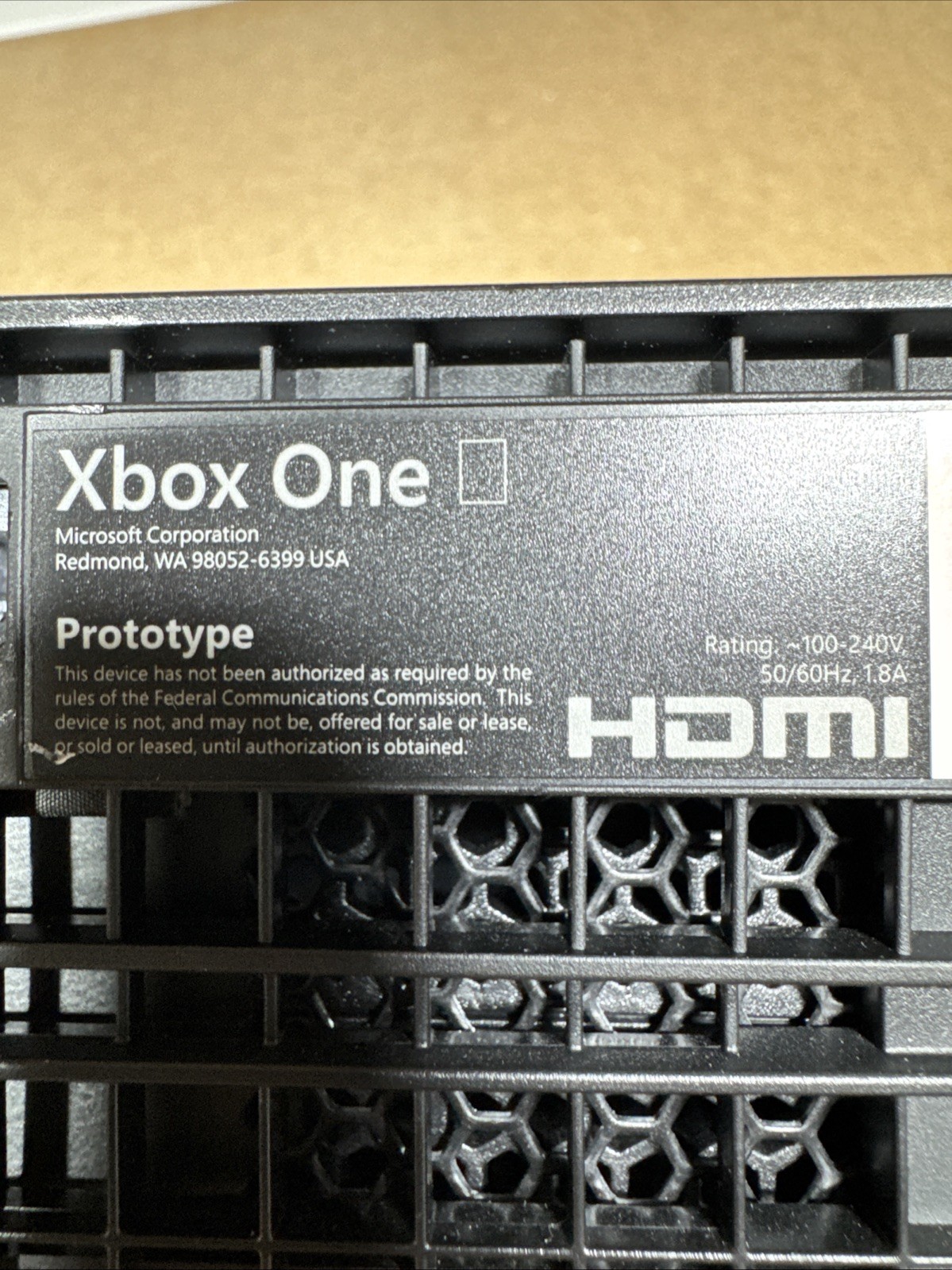 Microsoft Xbox One X 1787 Prototype Dummy Console *READ*