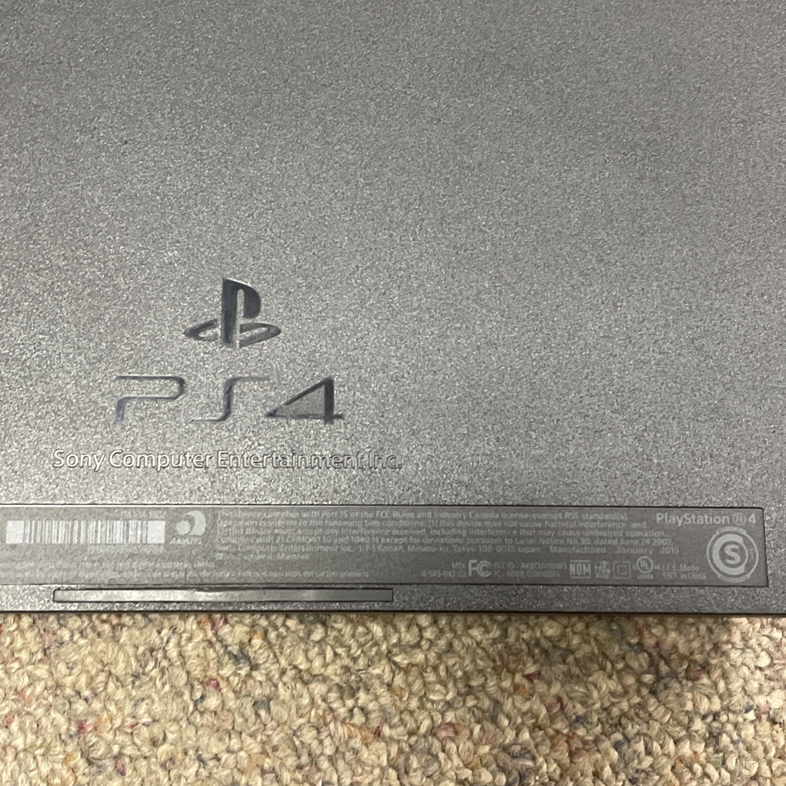 Sony Playstation 4 500GB Black Console PS4 PARTS/REPAIR POWERS ON BAD DISC DRIVE