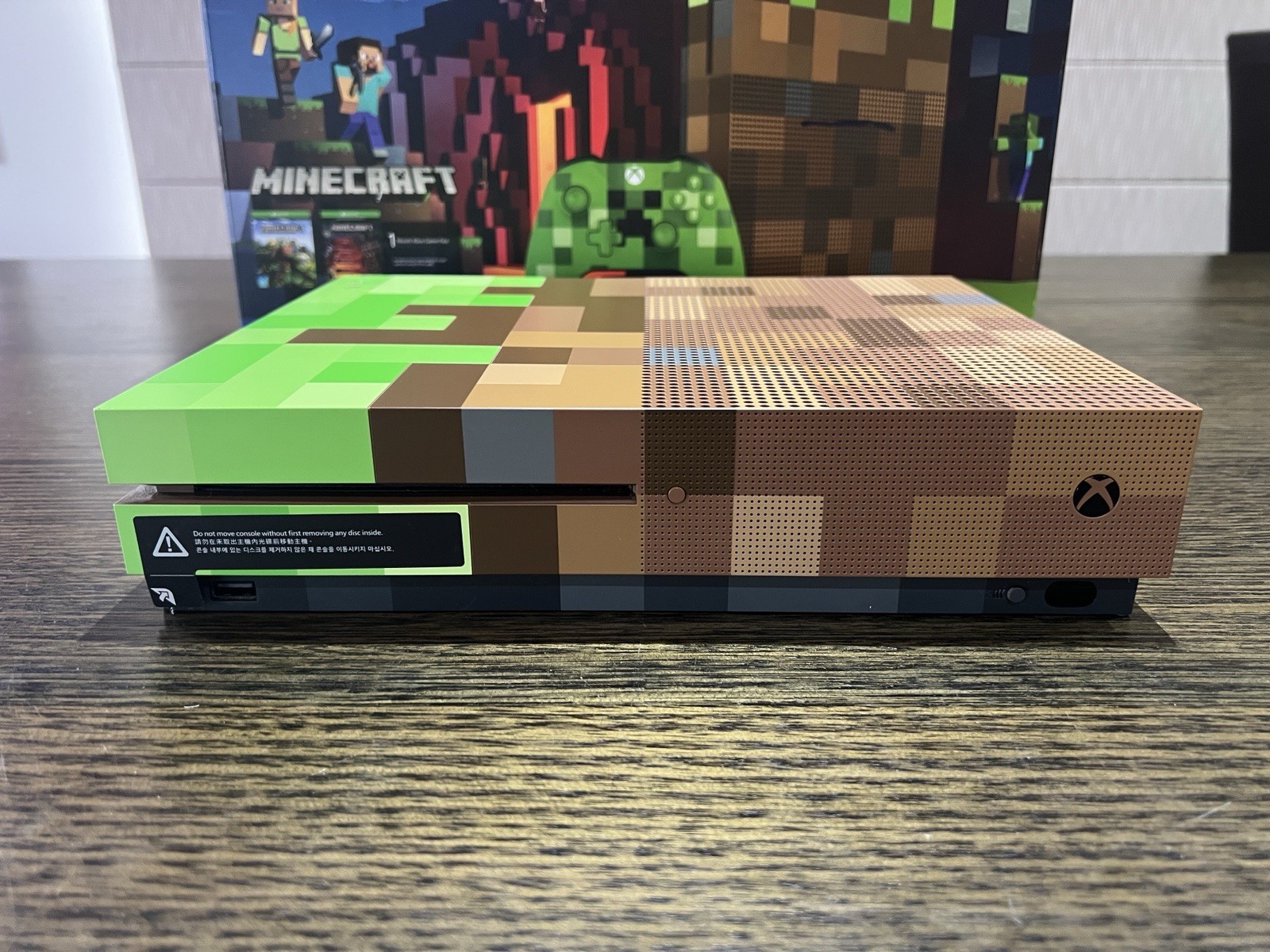 Microsoft Xbox One S 1TB Minecraft Limited Edition Console – Excellent Condition
