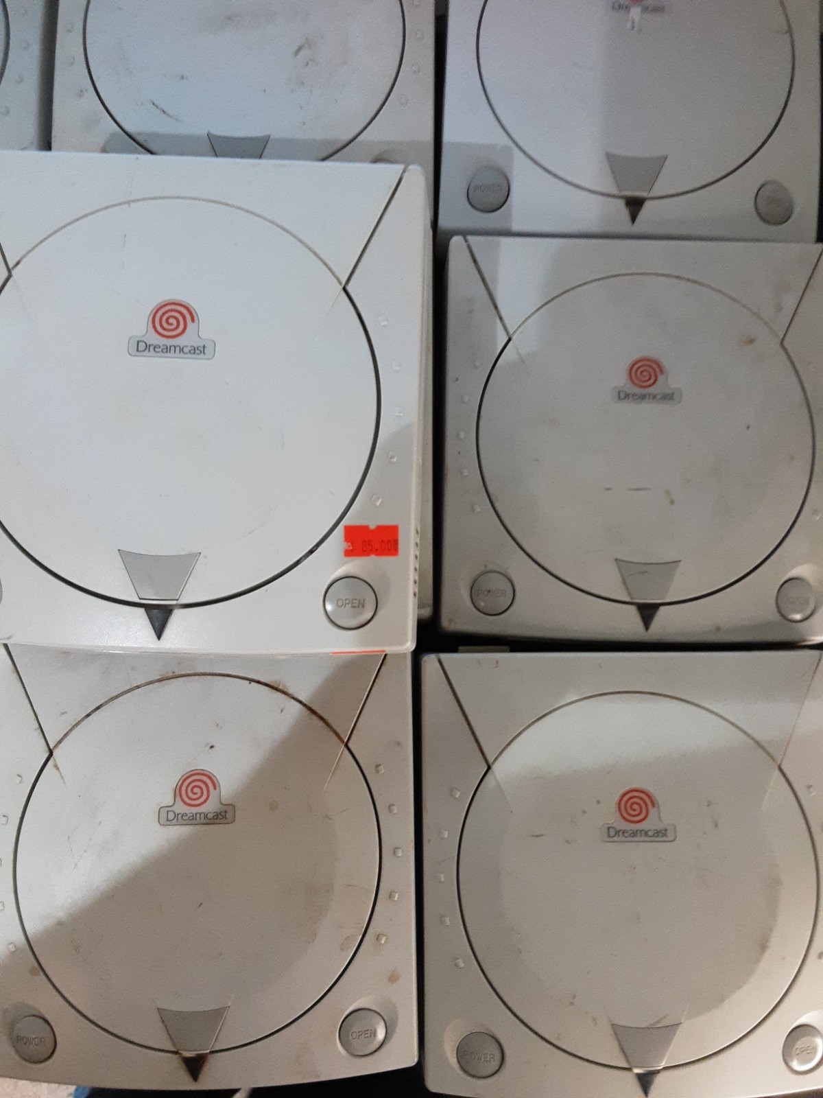 Lot Of 10 Broken Sega Dreamcast Consoles Various Issues