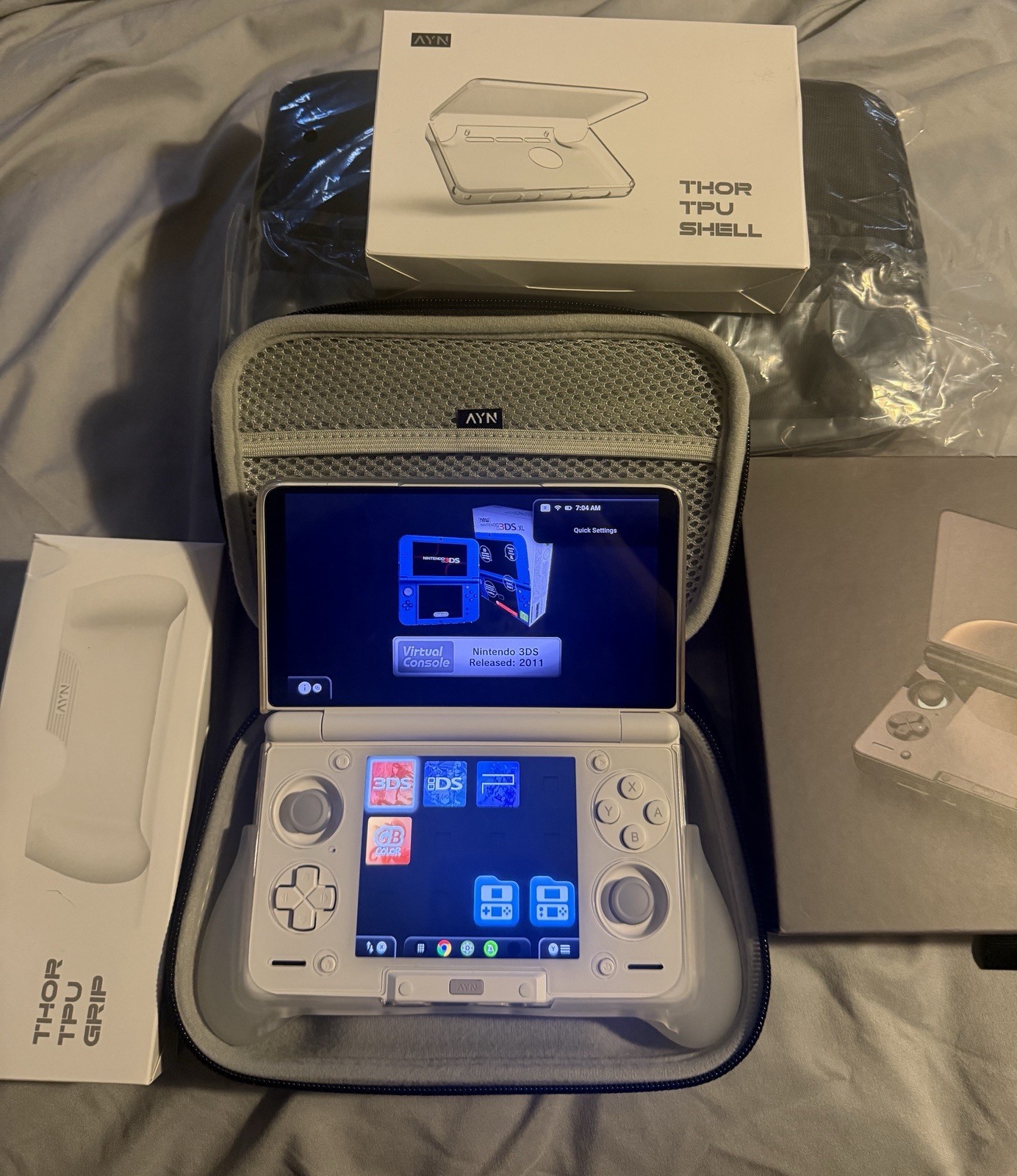 AYN Thor Max 1TB/16GB WHITE – Batch 5 case, Grip, Screen Protectors, Bag!