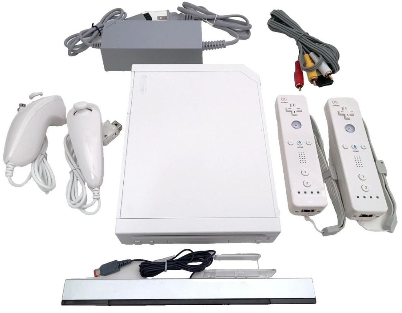 Nintendo Wii Console Bundle GameCube Compatible Pick 1-4 Controllers Tested USA
