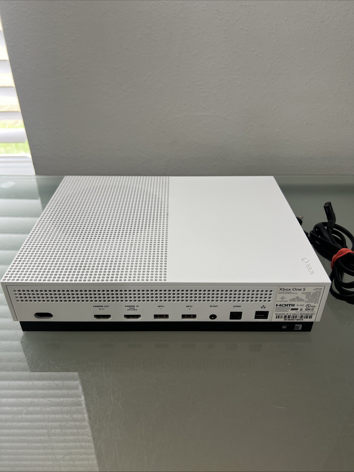 Microsoft Xbox One S 800GB Console Only White 1681 WORKING