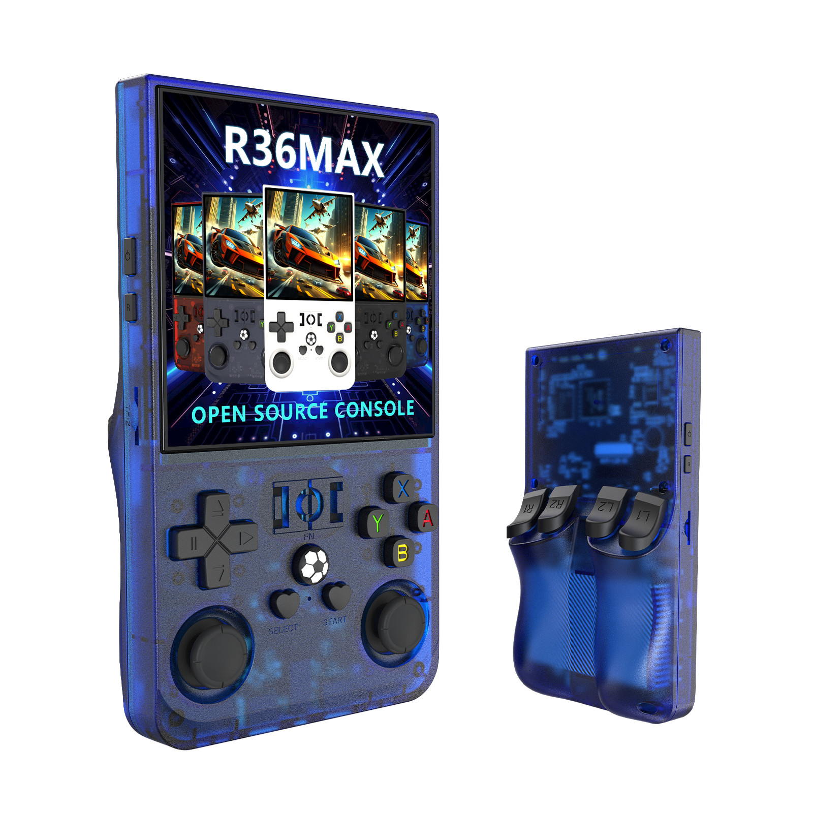 128GB,R36MAX Handheld Game Console 4.0 Inch IPS Screen,22000+ Games, Video Games