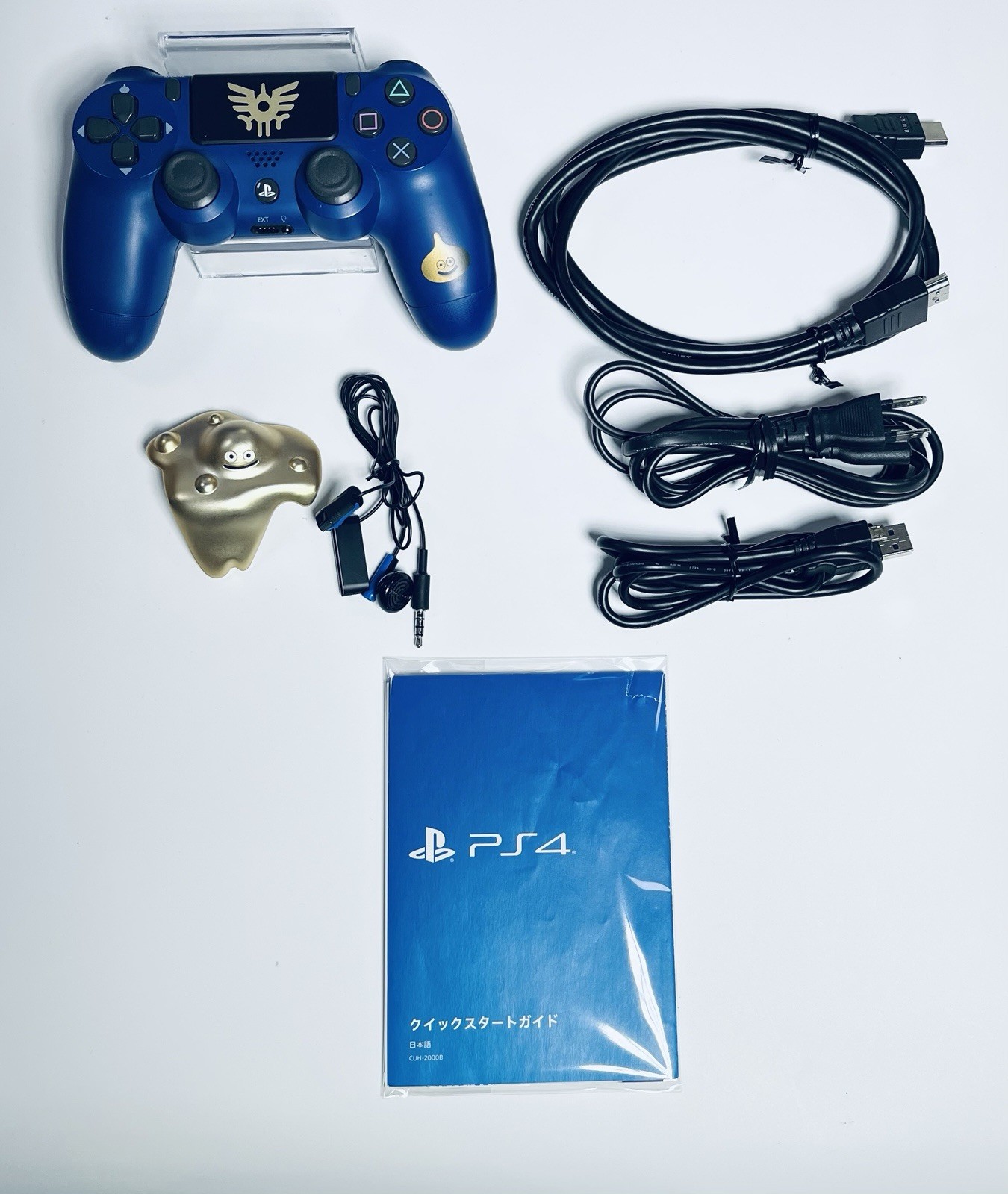 🎮 Sony PS4 Dragon Quest Loto Edition Console Full Set Blue Gold Slime Japan