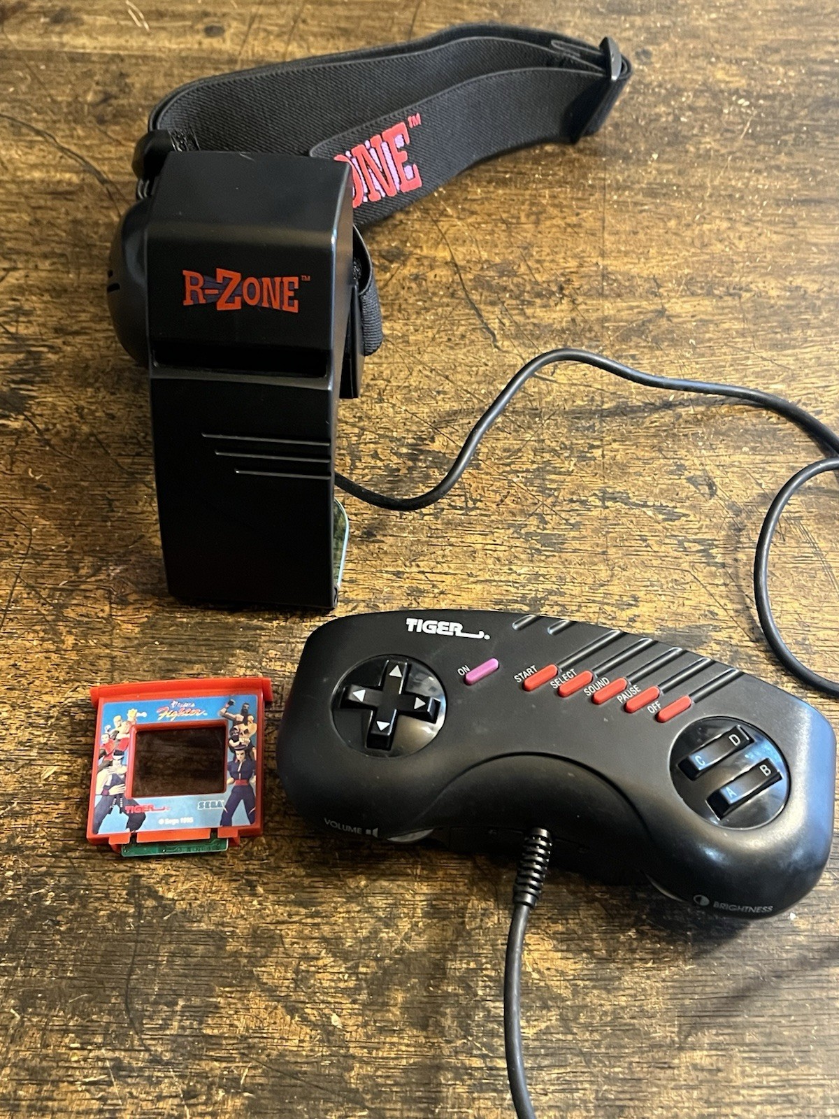 Vintage 1995 Tiger Electronics R-Zone Head Gear Vr W/ Sega Virtua Fighter TESTED