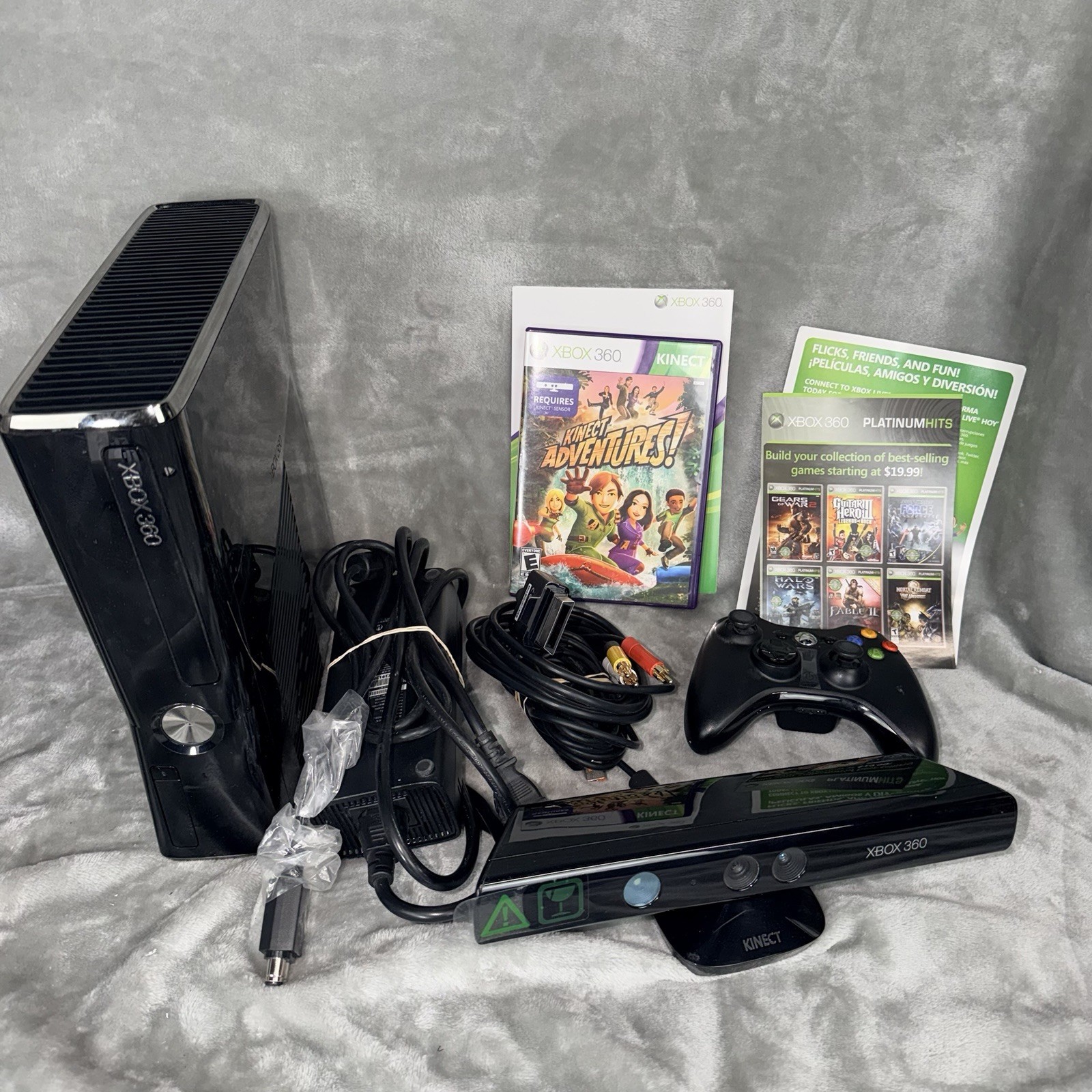 Vintage XBOX 360 Kinect Bundle Console Game 2000s Retro