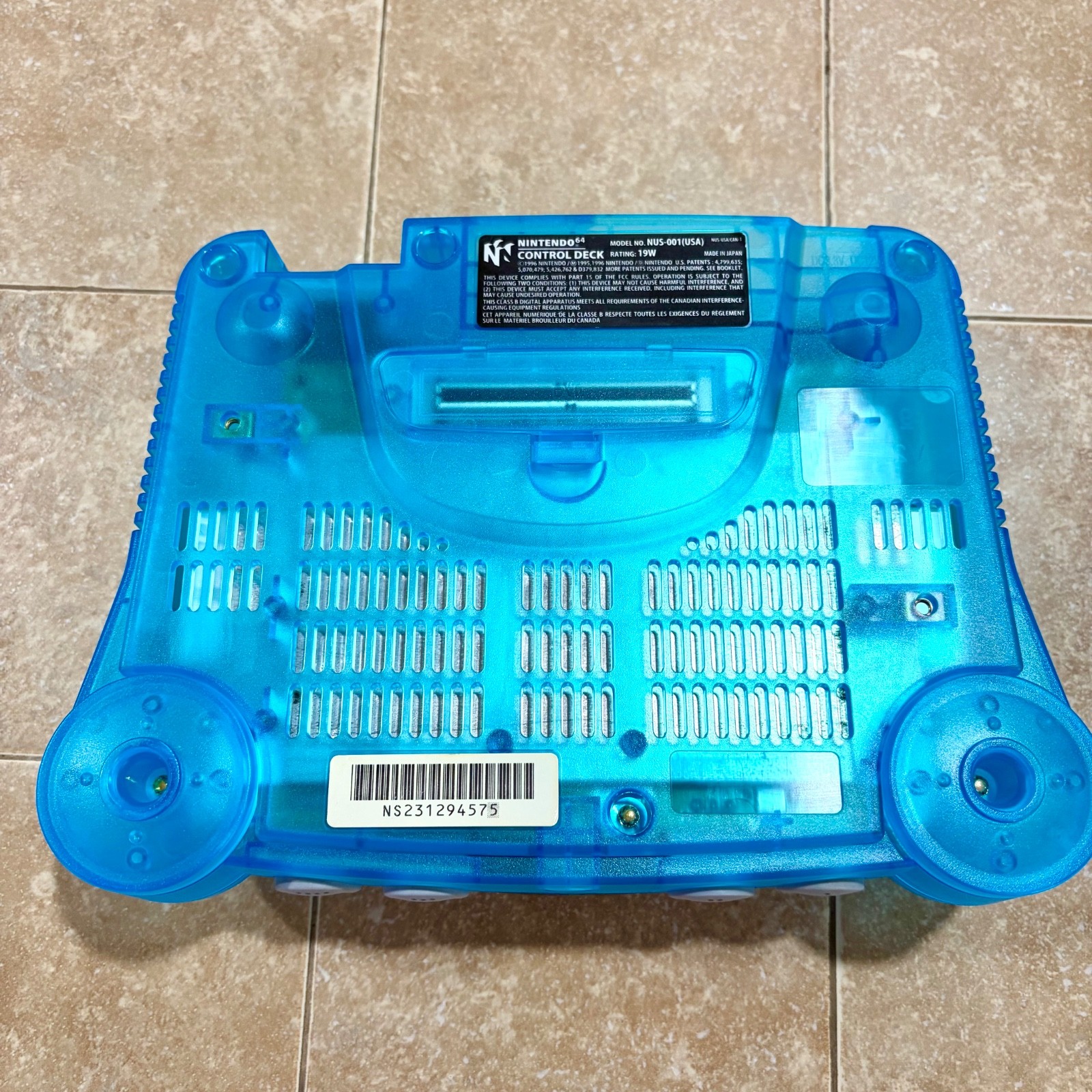 Nintendo 64 Console REGION FREE Funtastic Blue Translucent Refurbished Warranty