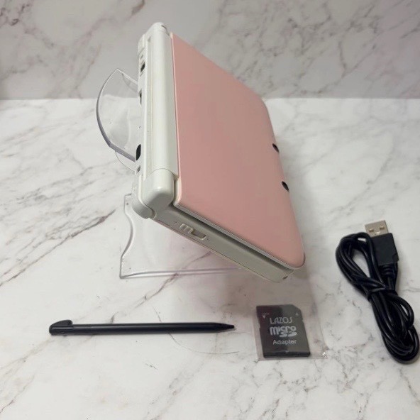 Nintendo 3DS XL Pink×White[Working condition, with accessories included]