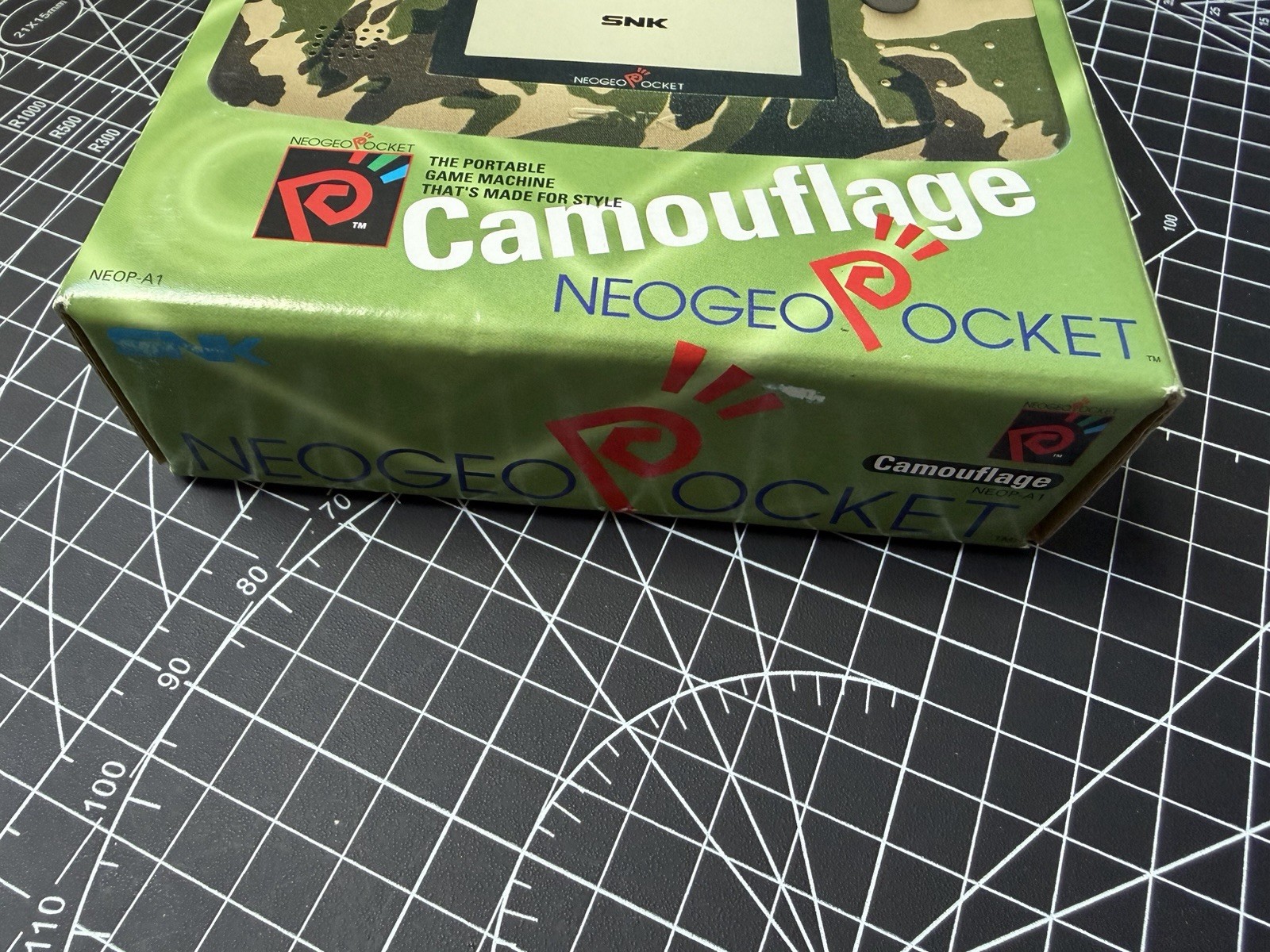 SNK NeoGeo Pocket Camouflage W/ Bivert Backlight &Box & Manual & Insert ~Prefect