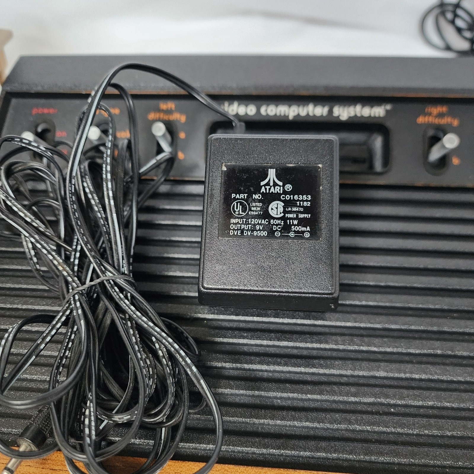 Atari 2600 Heavy Sixer Console Vintage 1977 Sunnyvale CX-2600 7 Games Bundle