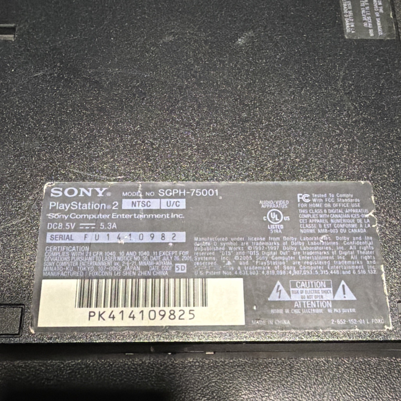 Sony PlayStation 2 Slim Console – Black Tested & Working WOOT WOOT SCPH-75001