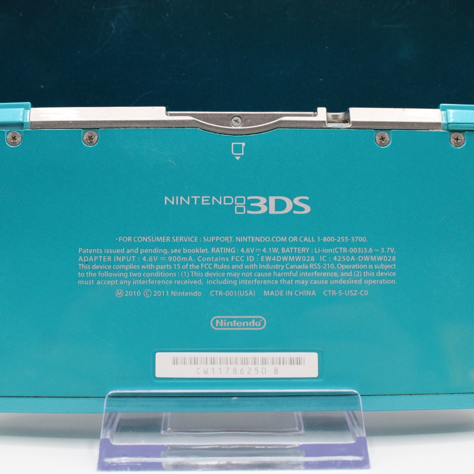 *Refurbished* Nintendo 3DS Aqua Blue Portable Gaming Console – 1 Year Warranty