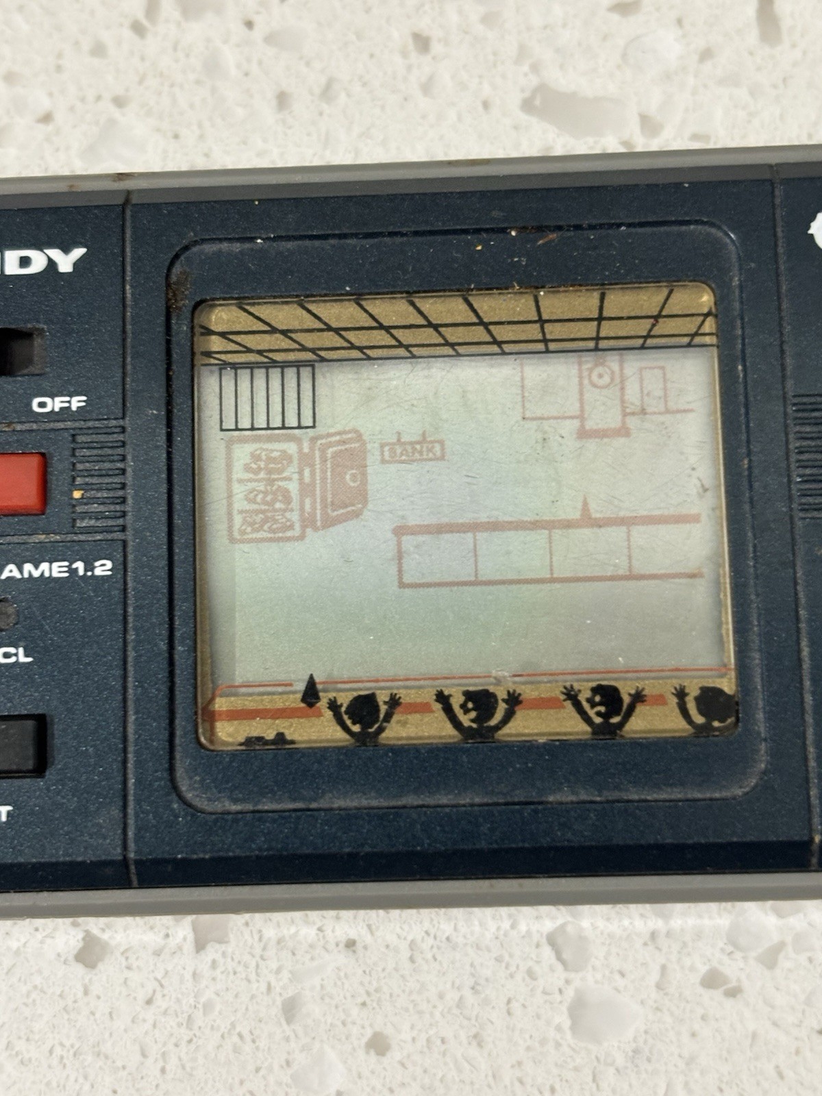 Vintage 1983 Tandy Hold Up LCD Game Handheld Electronic Game 60-2173 Works READ