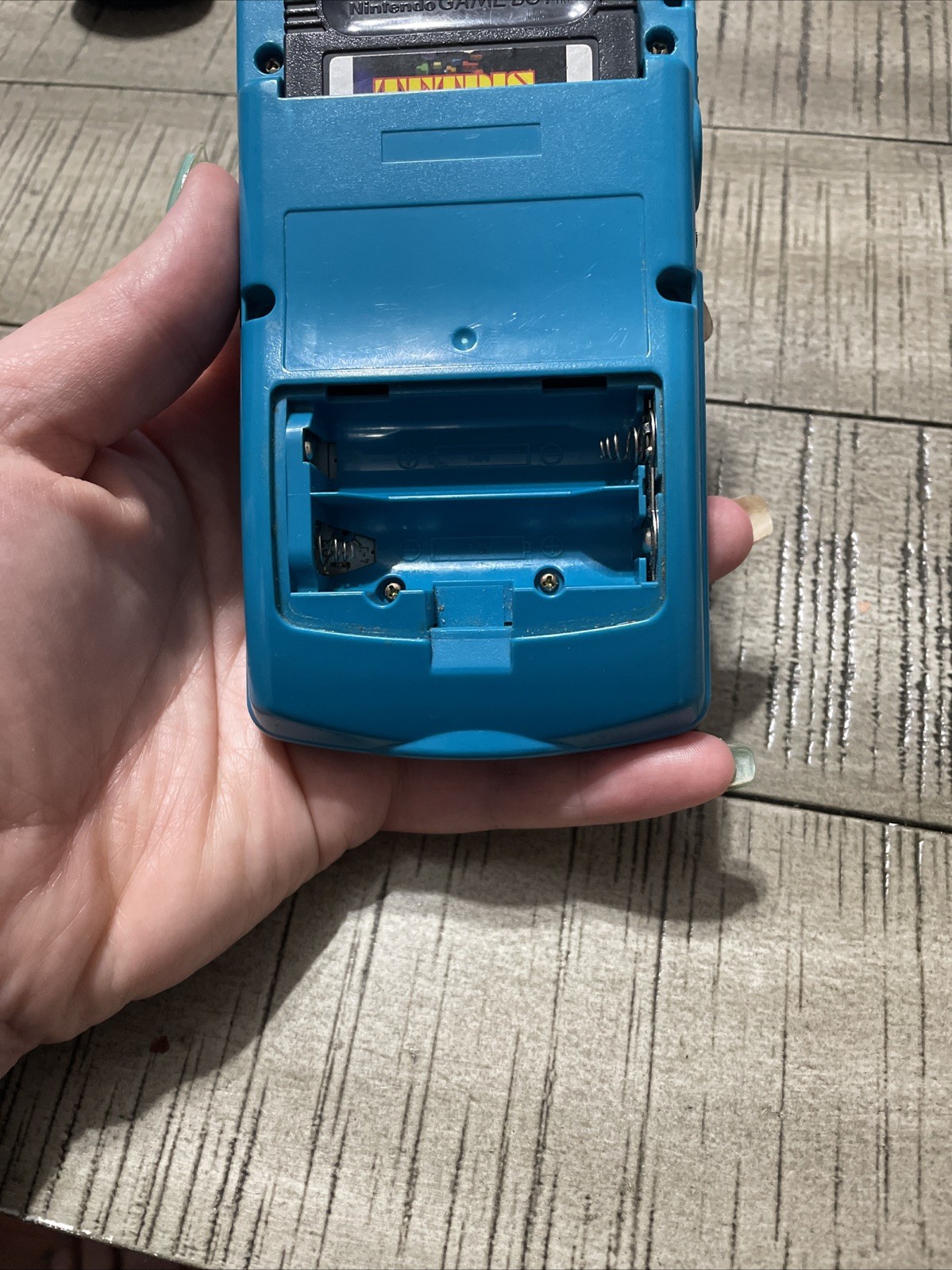 1998 Nintendo Game Boy Color Handheld Game Console CGB-001 Teal With Light