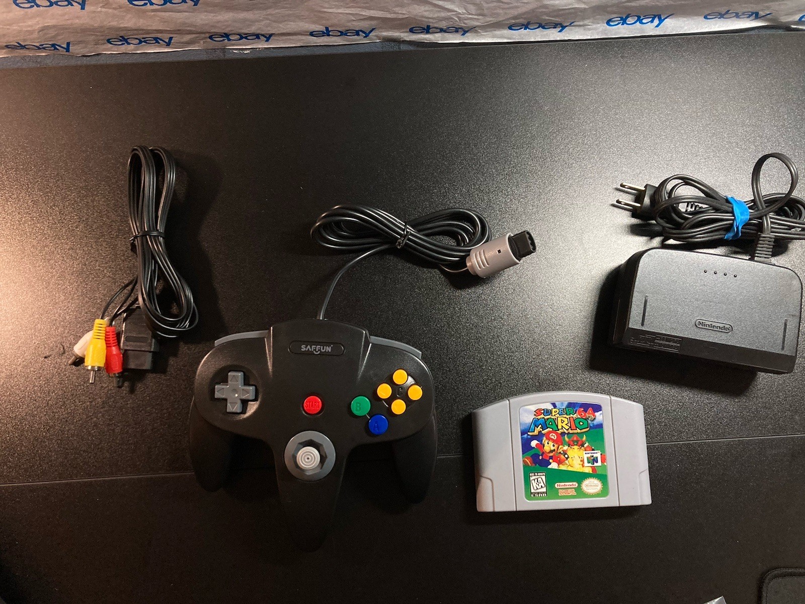 Nintendo 64 N64 Console + Super Mario 64+Controller+Cords