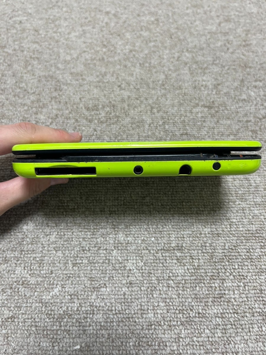 New Nintendo 3DS XL LL Black Lime Console region Japanese B816