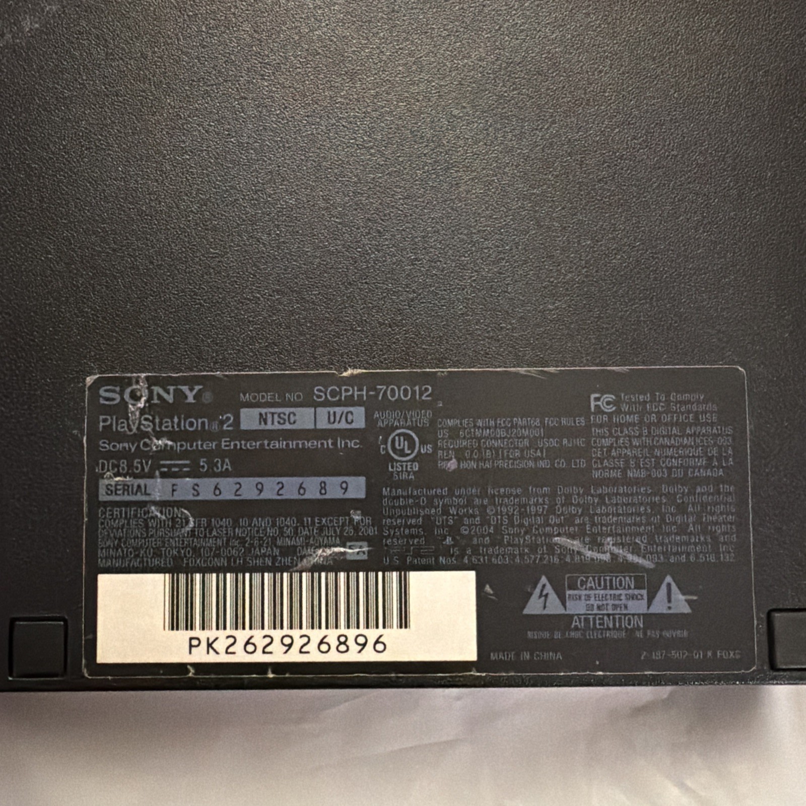 Sony PlayStation 2 Slim Console Black (SCPH-70000 Series) Game System