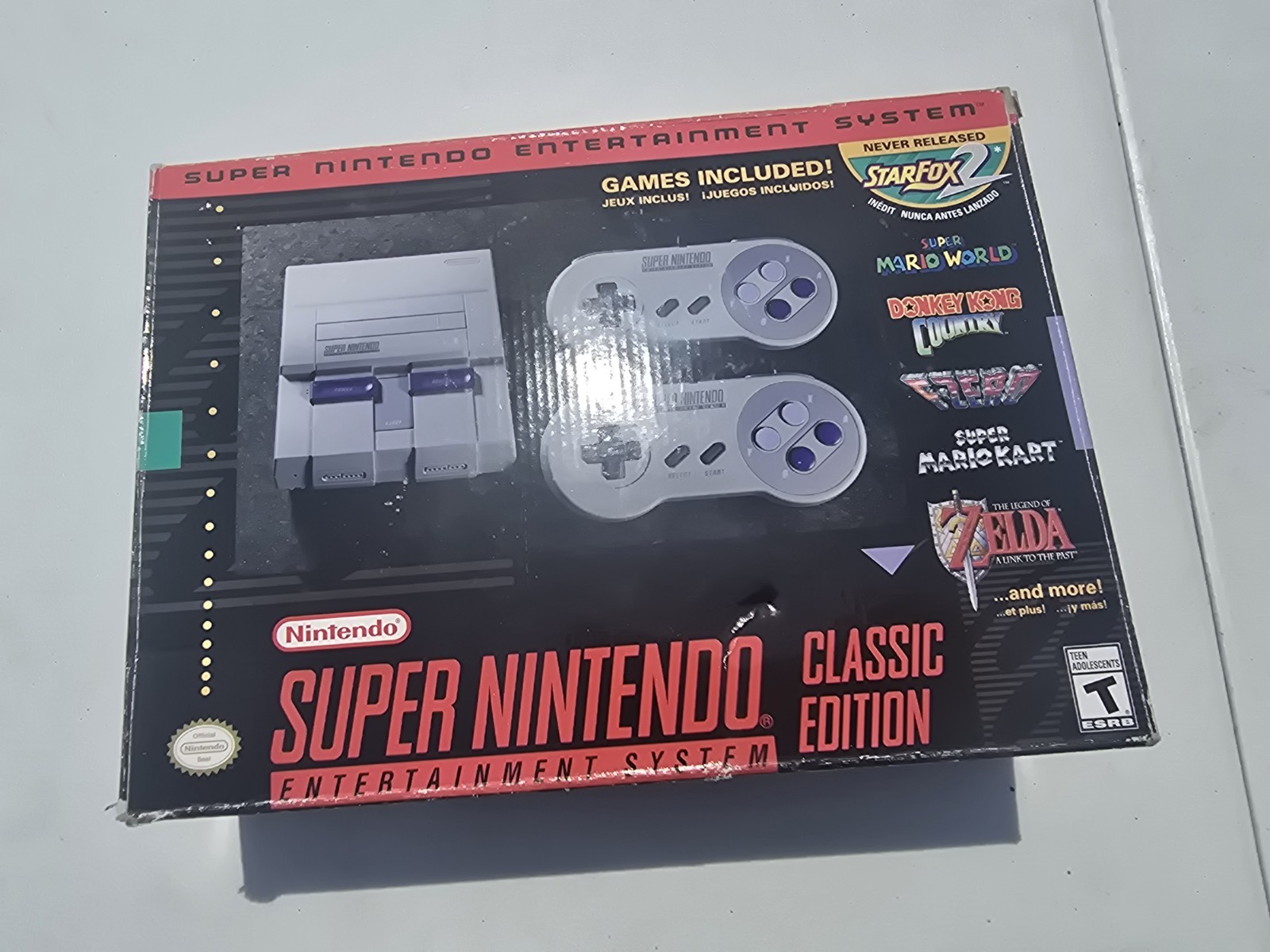 Nintendo SNES Classic Edition Mini Console HDMI 720p NTSC-U/C 4 Controllers