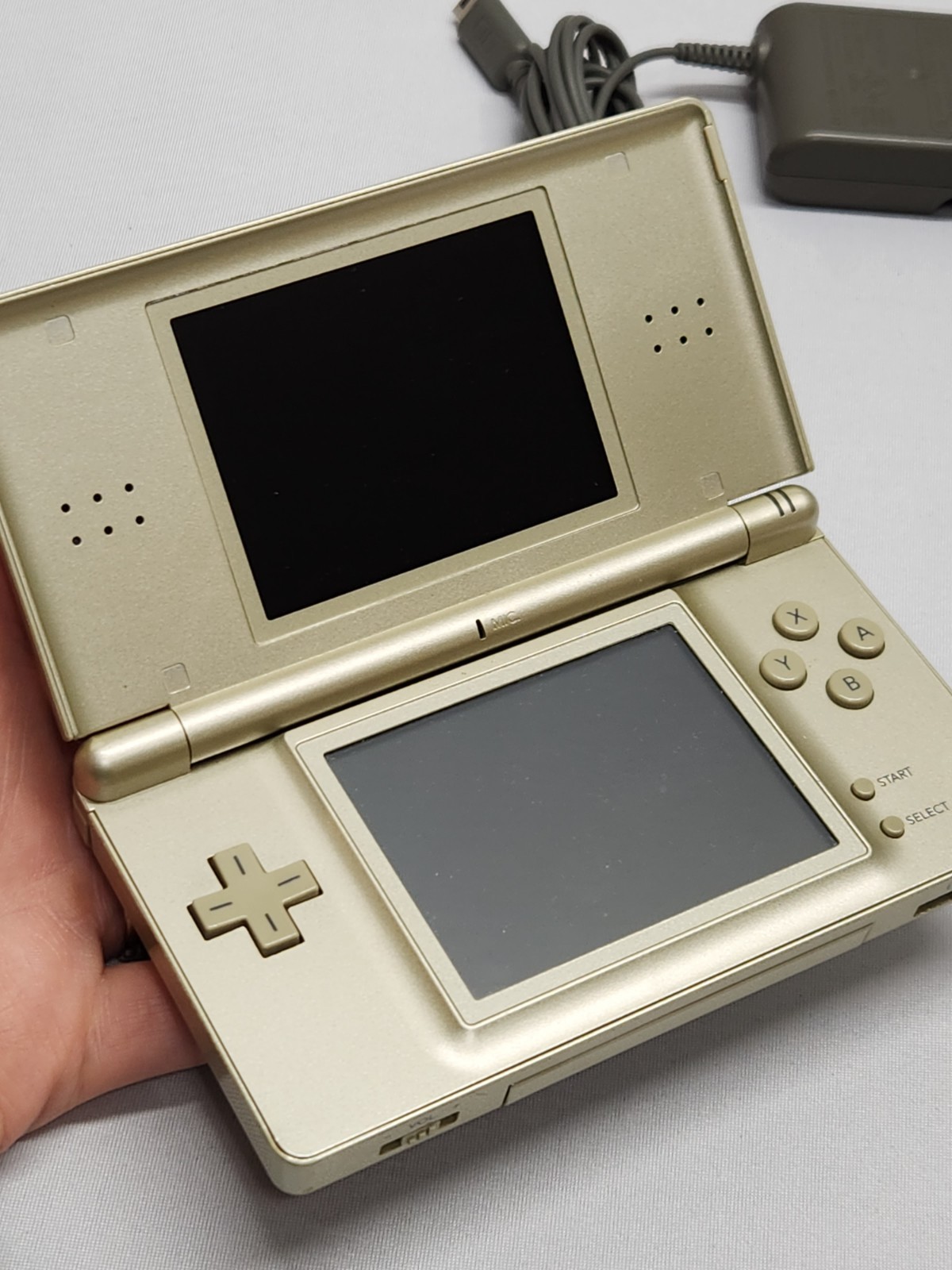 Nintendo DS Lite Gold Zelda Edition Handheld Console w/ Triforce Logo