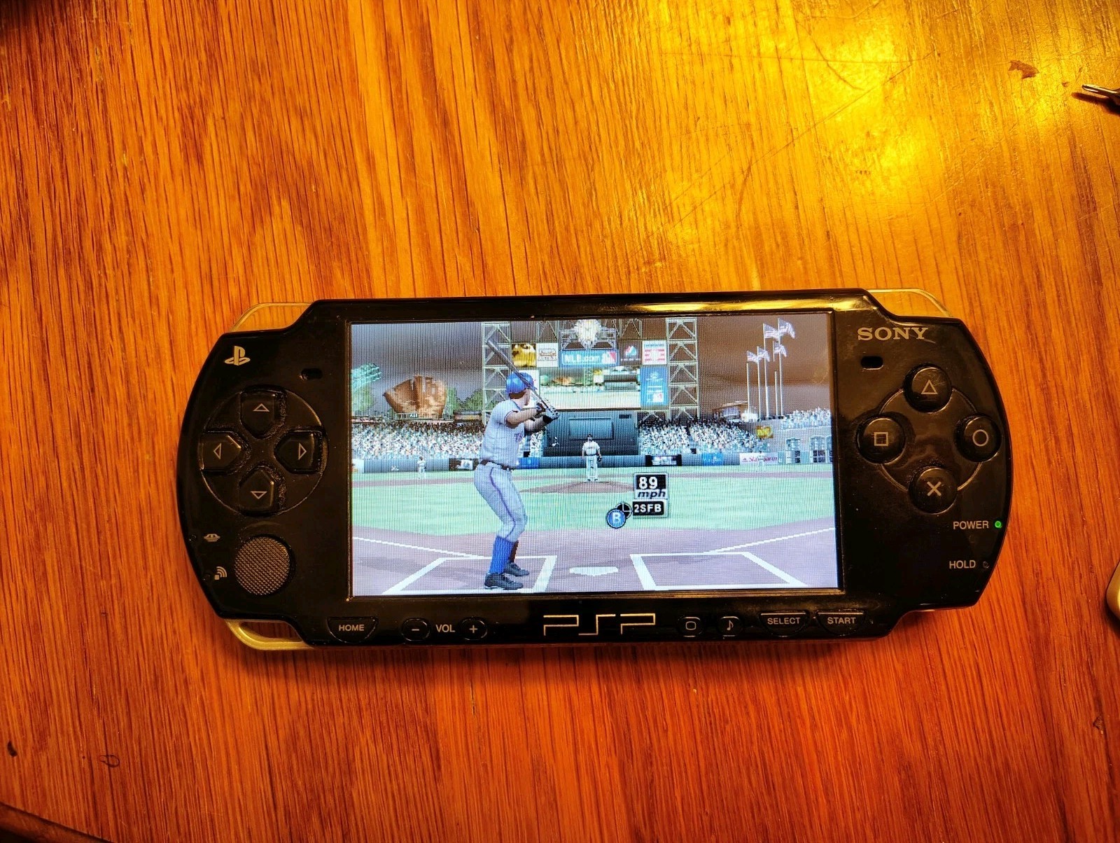 Sony PSP 2001 Handheld Console Black With Case & 2 Games New Battery & Cable
