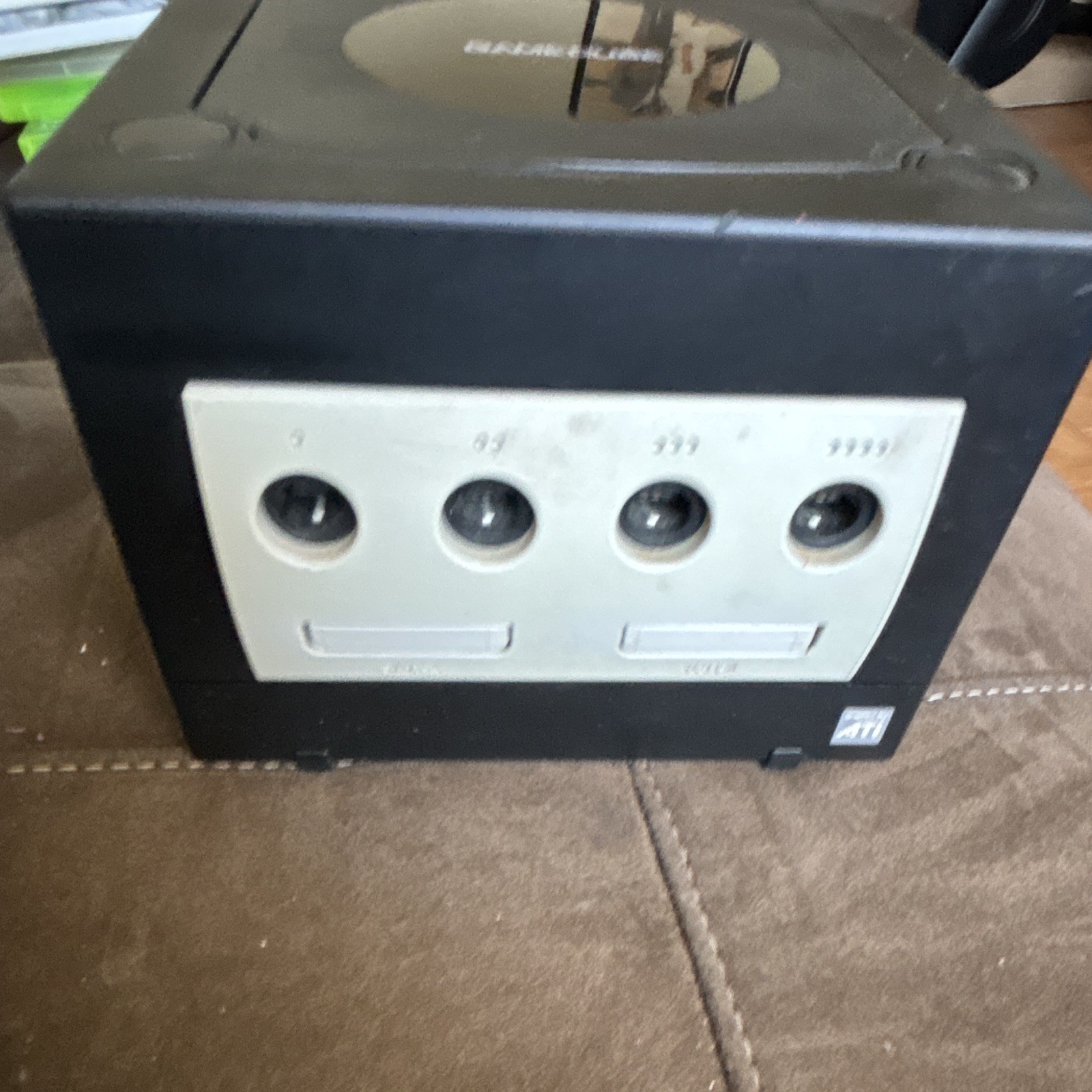 Nintendo GameCube Console Black DOL-001(USA) NTSC-U/C Carrying Handle
