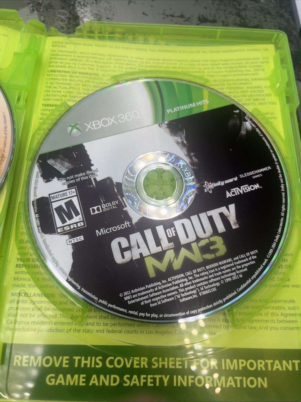 Call Of Duty Modern Warfare 3 MW3 Xbox 360 Console w/ Controller, Kinetic, 320GB