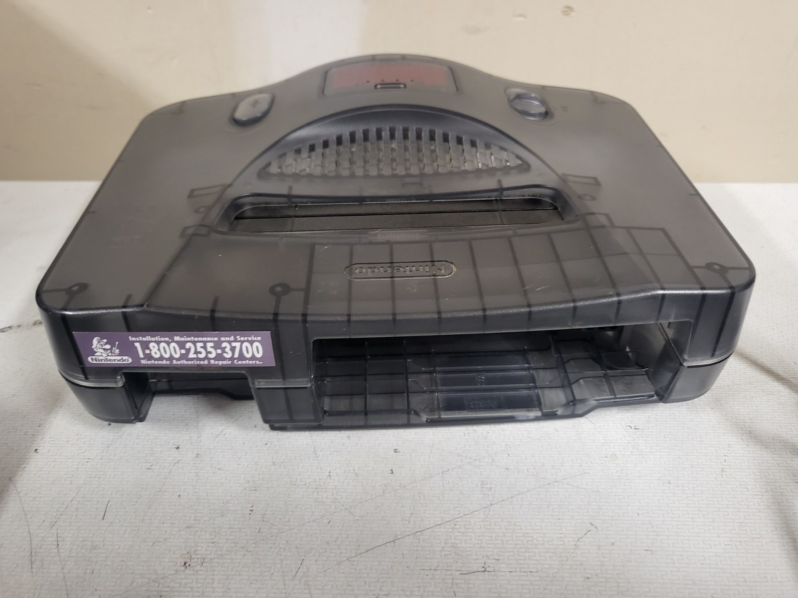 Nintendo N64 Smoke Clear Gray Funtastic Console OEM Controller Expansion READ