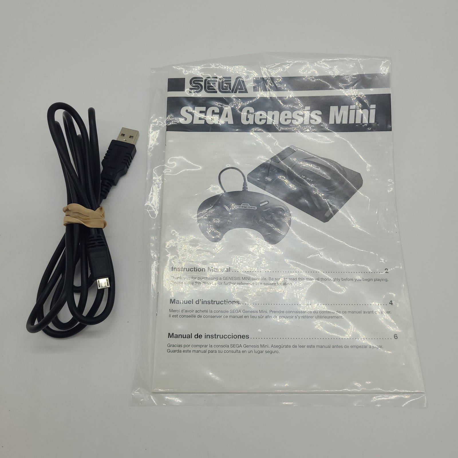 SEGA Genesis Mini Home Game Console – Black With The Box Tested