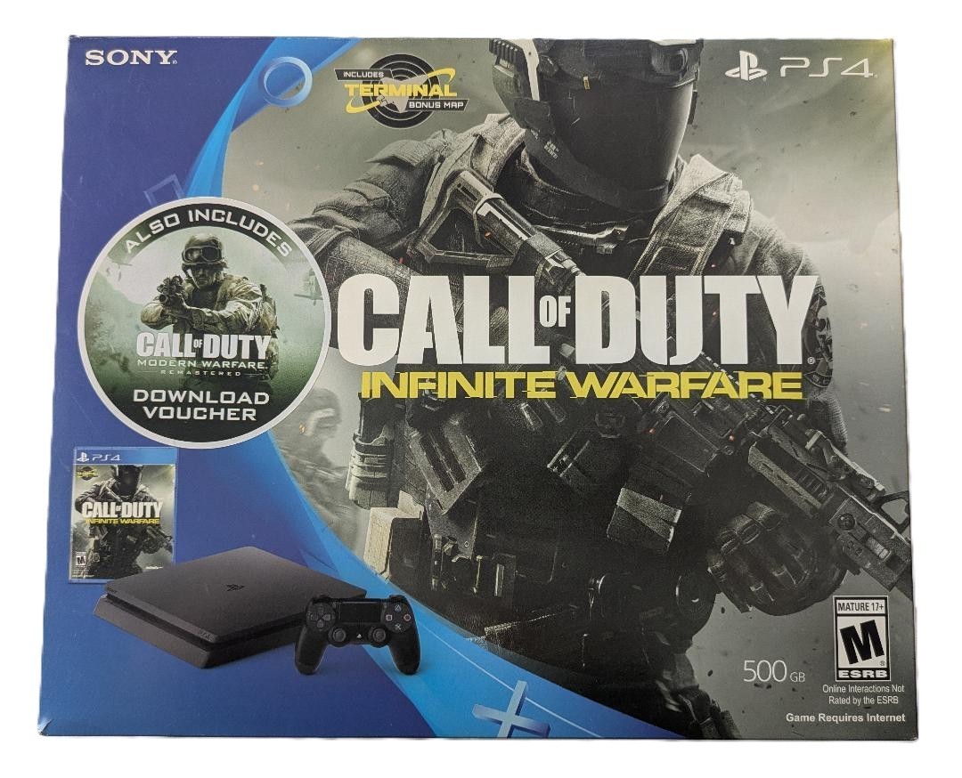 PS4 500GB Console, used in box, includes controller and cords, game NOT included
