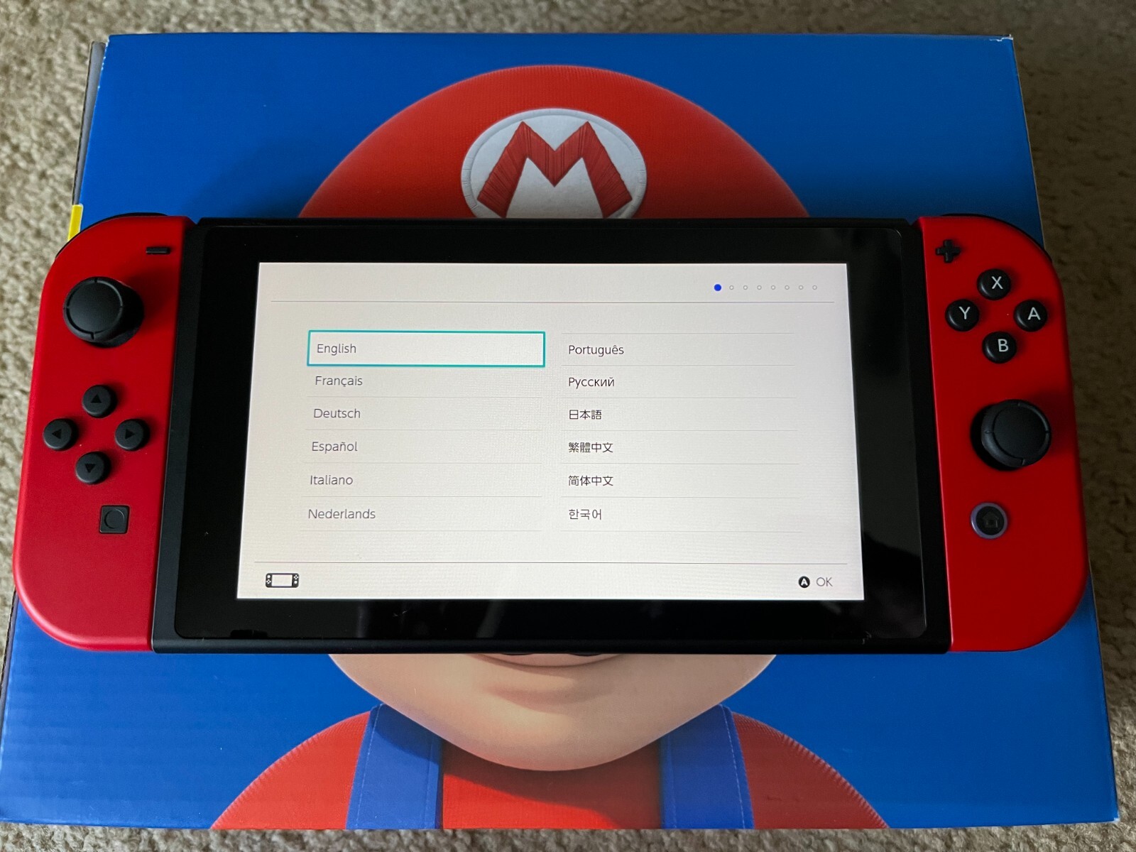 Nintendo Switch Mario Choose One Bundle 32GB Console – Black/Red – No Game