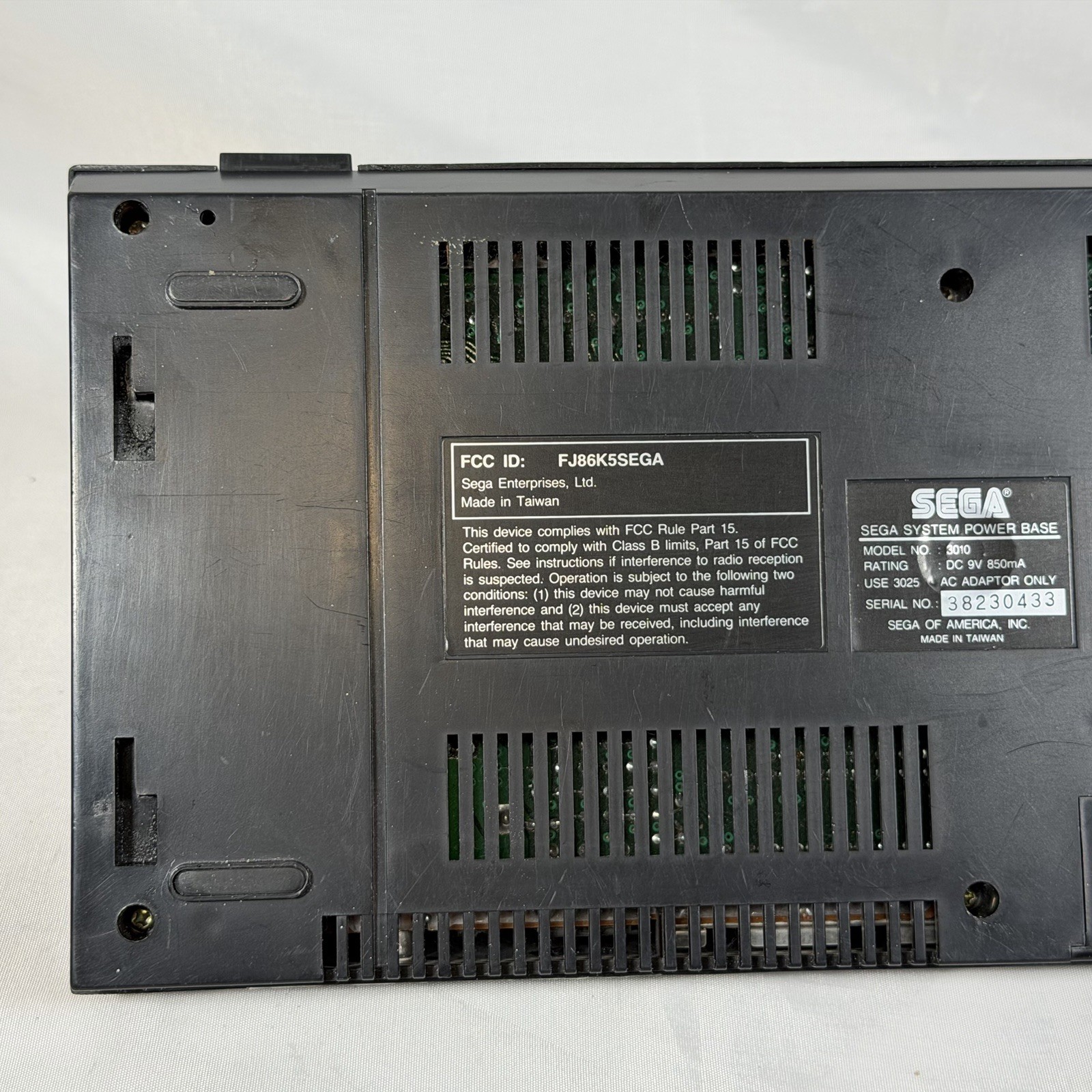 Sega Master System Power Base Console – For Parts NOT TESTED READ Attic Find!￼