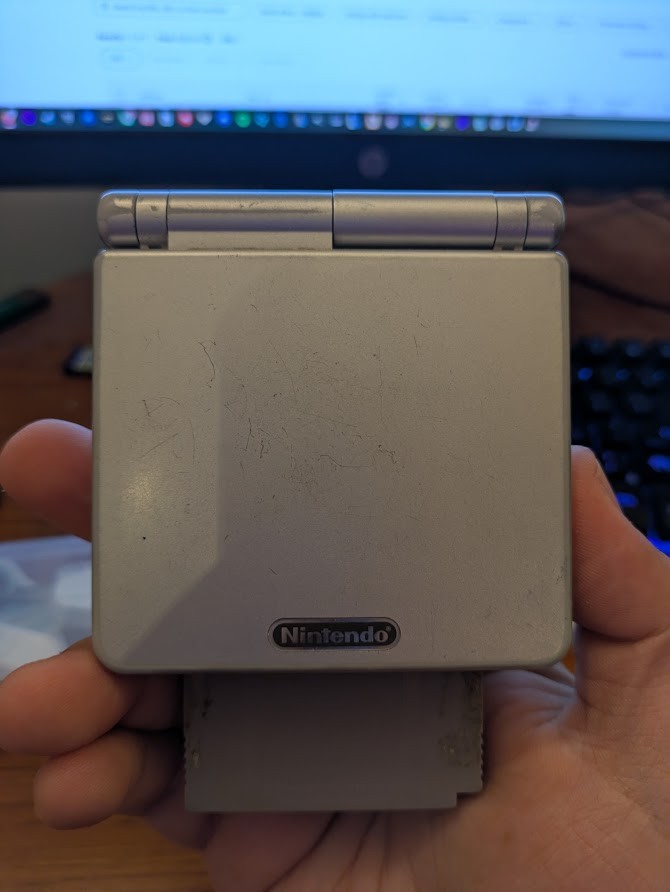 Nintendo Game Boy Advance SP Handheld System – Silver