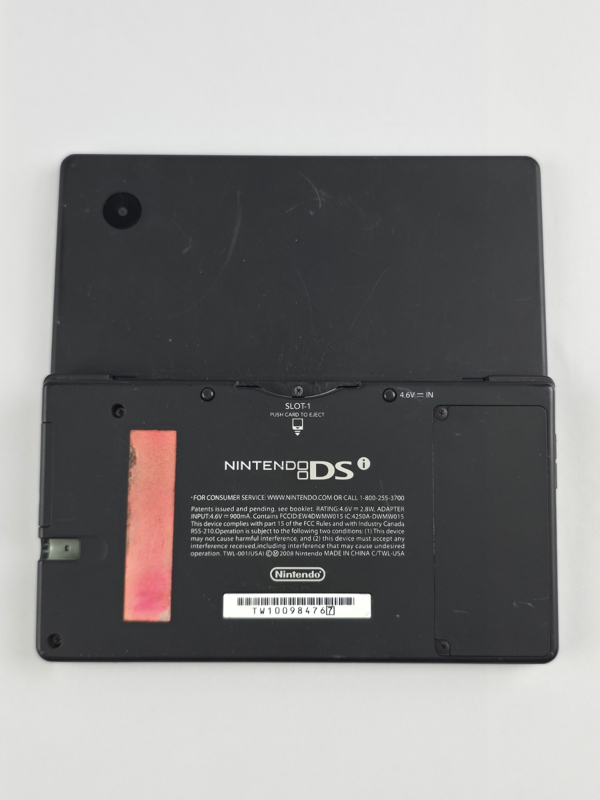 Nintendo DSi TWL-001 Black handheld system w/ Mario Kart -needs charger