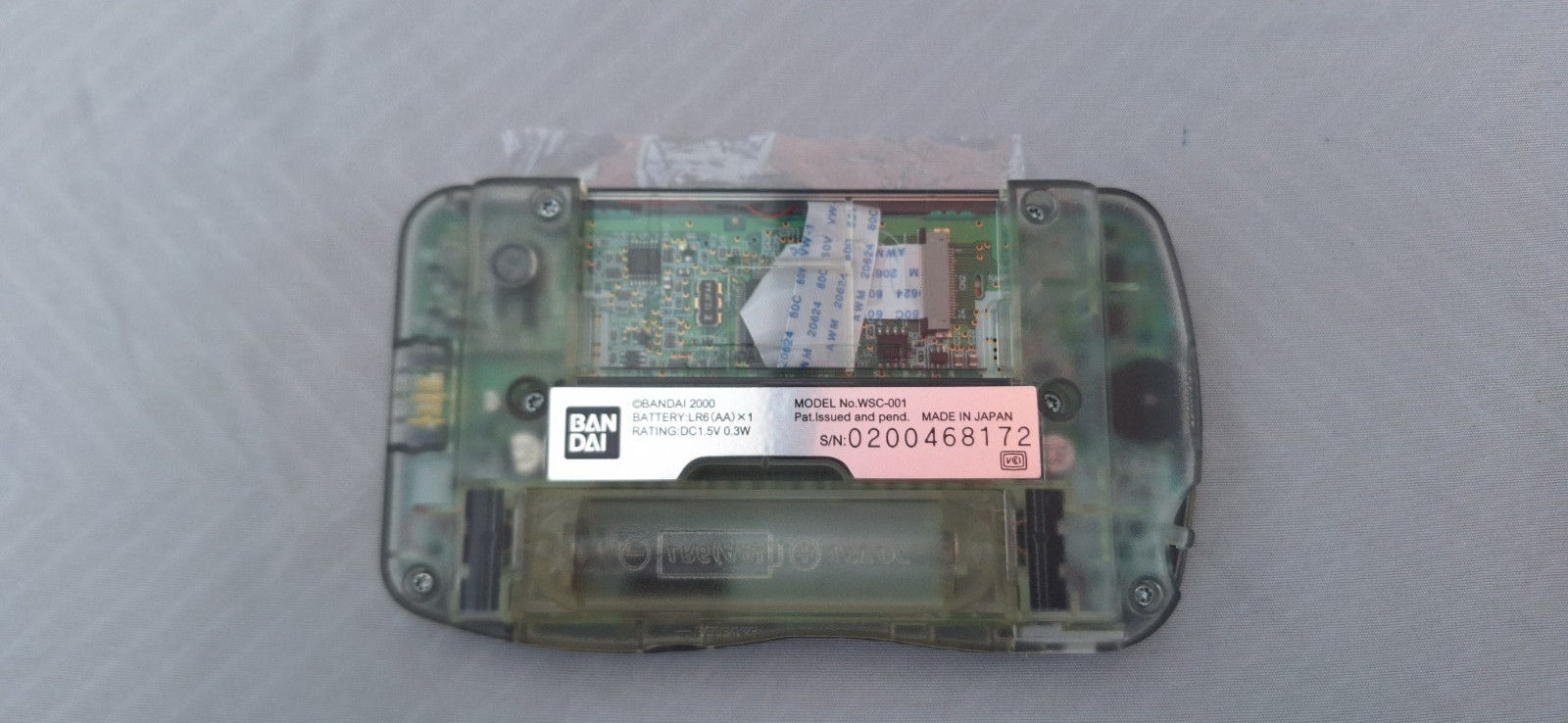 Bandai WonderSwan Color. Modded Backlit IPS LCD Screen, New Lens, New Speaker!