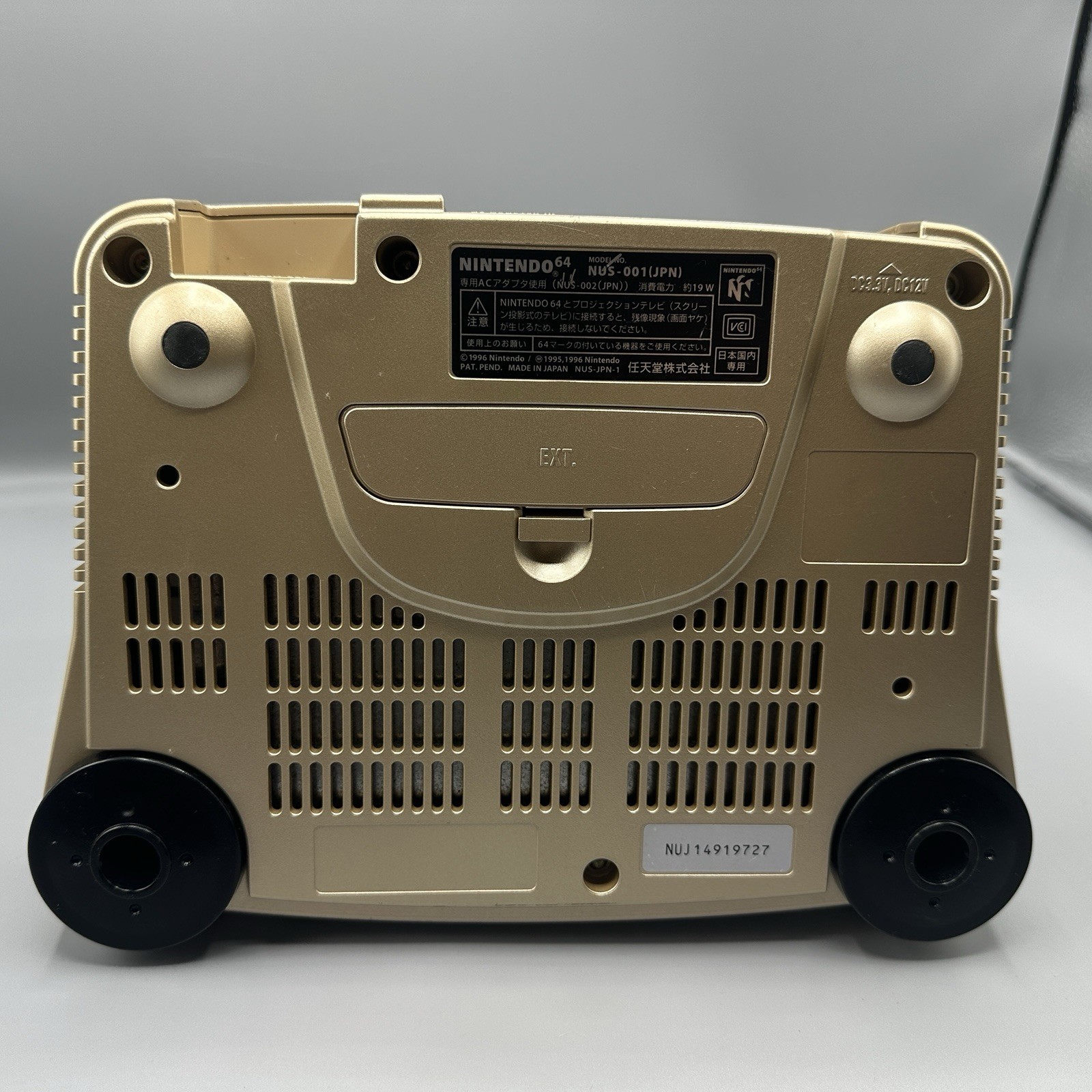 Nintendo 64 Console only Gold NUS-001 N64 NTSC-J Japan Tested