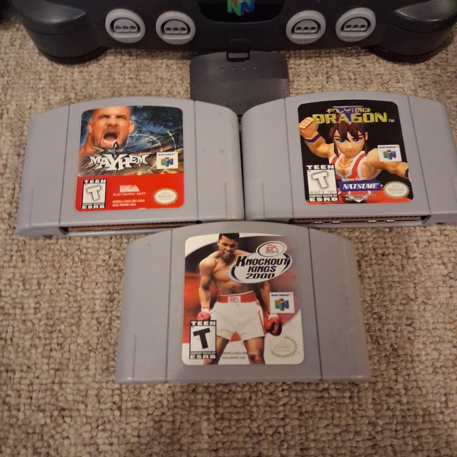 Nintendo 64 N64 Console Bundle With 3 Games & 1 Controller -Tested