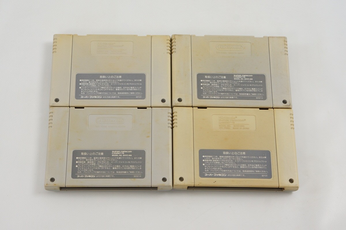 Super Famicom Console SHVC-001 Nintendo Tested System wz 4 Games SM10389384